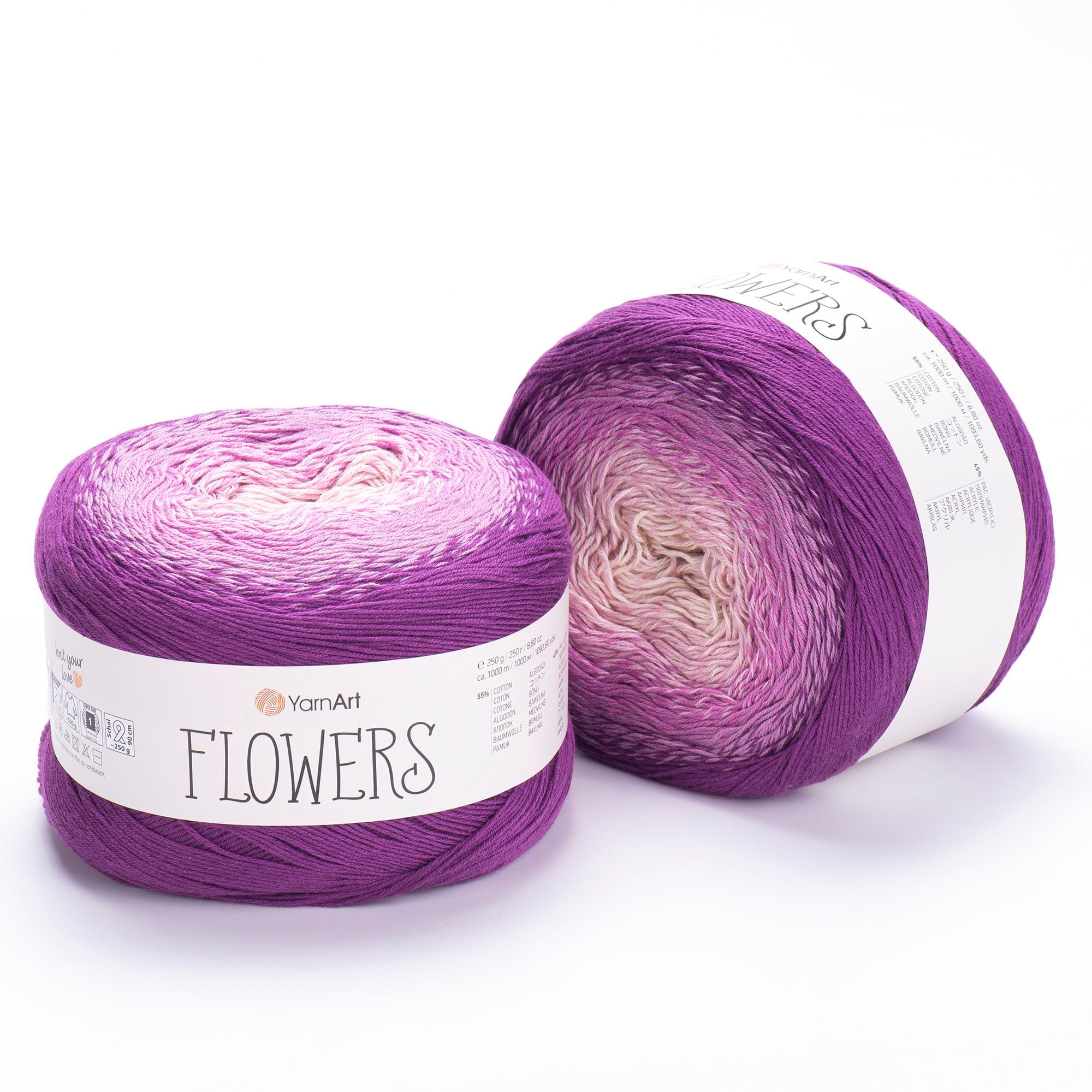 YarnArt Flowers El Örgü İpliği 250gr 290 Çok Renkli  - 1 ADET