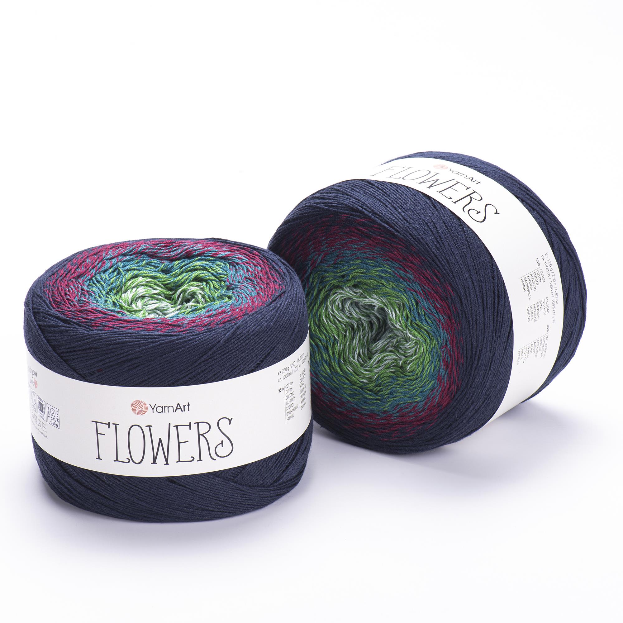 YarnArt Flowers El Örgü İpliği 250gr 266 Çok Renkli  - 1 ADET