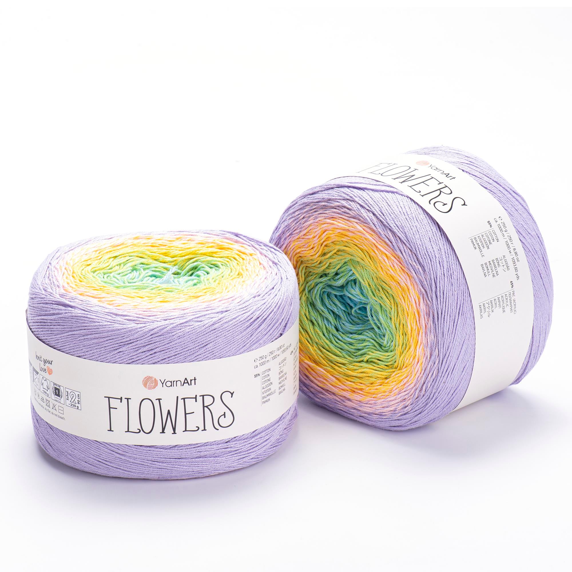 YarnArt Flowers El Örgü İpliği 250gr 285 Çok Renkli  - 1 ADET