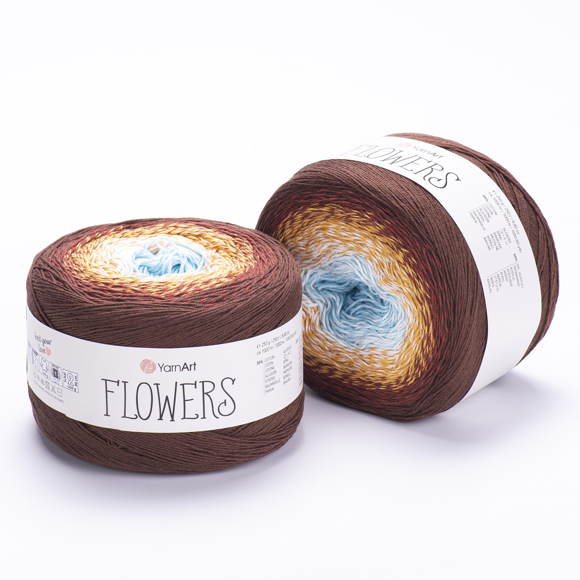 YarnArt Flowers El Örgü İpliği 250gr 296 Çok Renkli  - 1 ADET