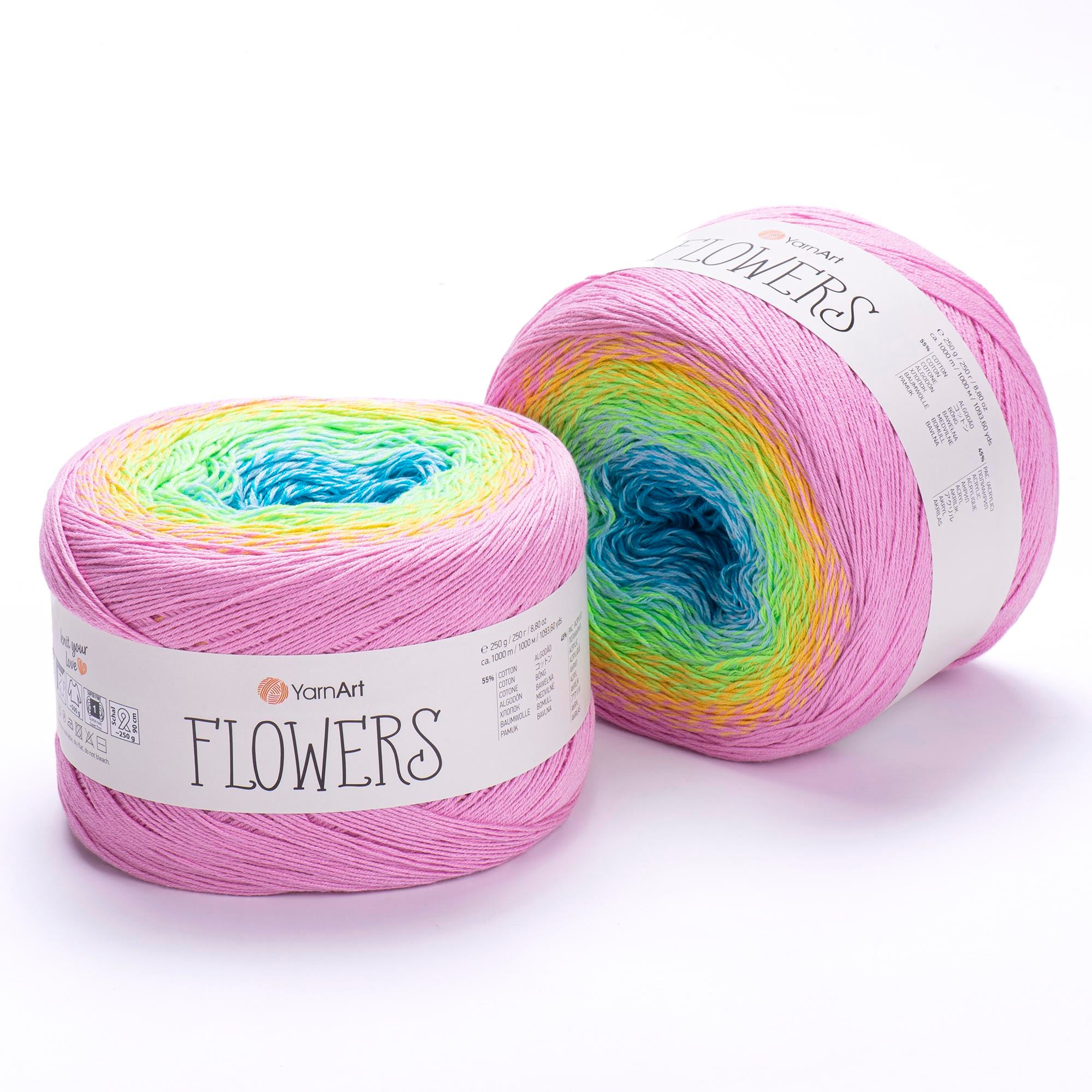 YarnArt Flowers El Örgü İpliği 250gr 312 Çok Renkli  - 1 ADET