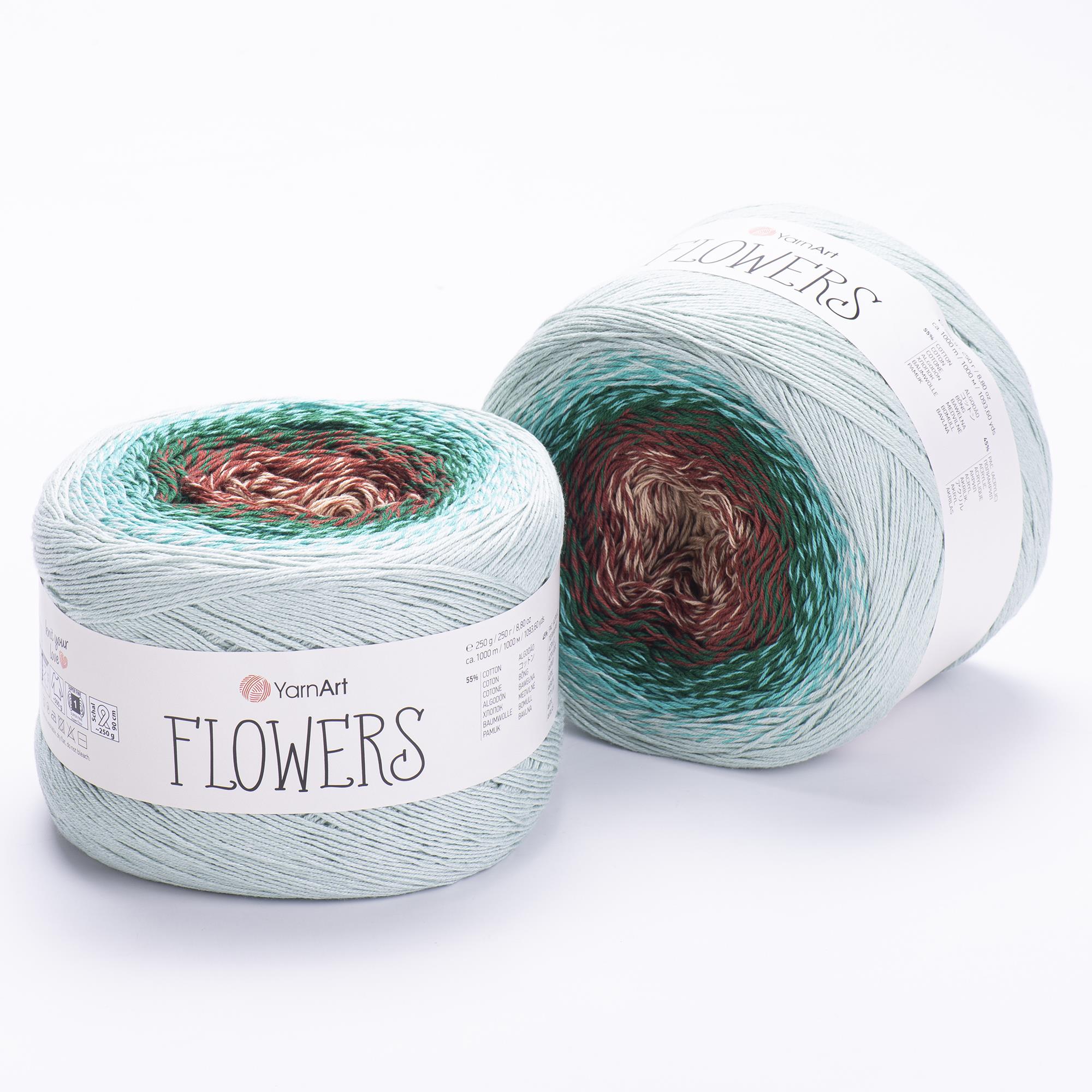 YarnArt Flowers El Örgü İpliği 250gr 318 Çok Renkli  - 1 ADET