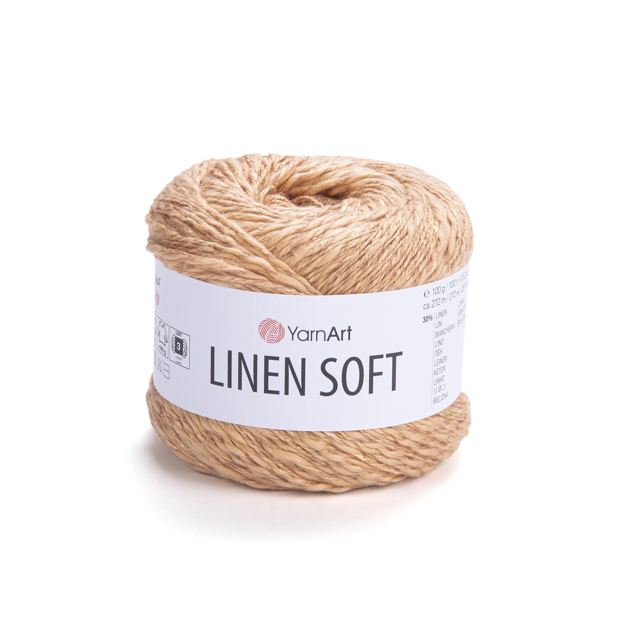 YarnArt Linen Soft El Örgü İpliği 7305 Deve Tüyü - 1 ADET