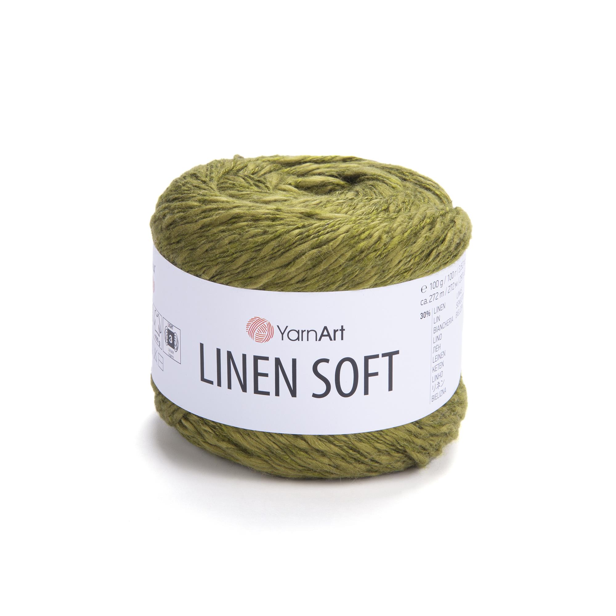 YarnArt Linen Soft El Örgü İpliği 7314 Yeşil - 1 ADET