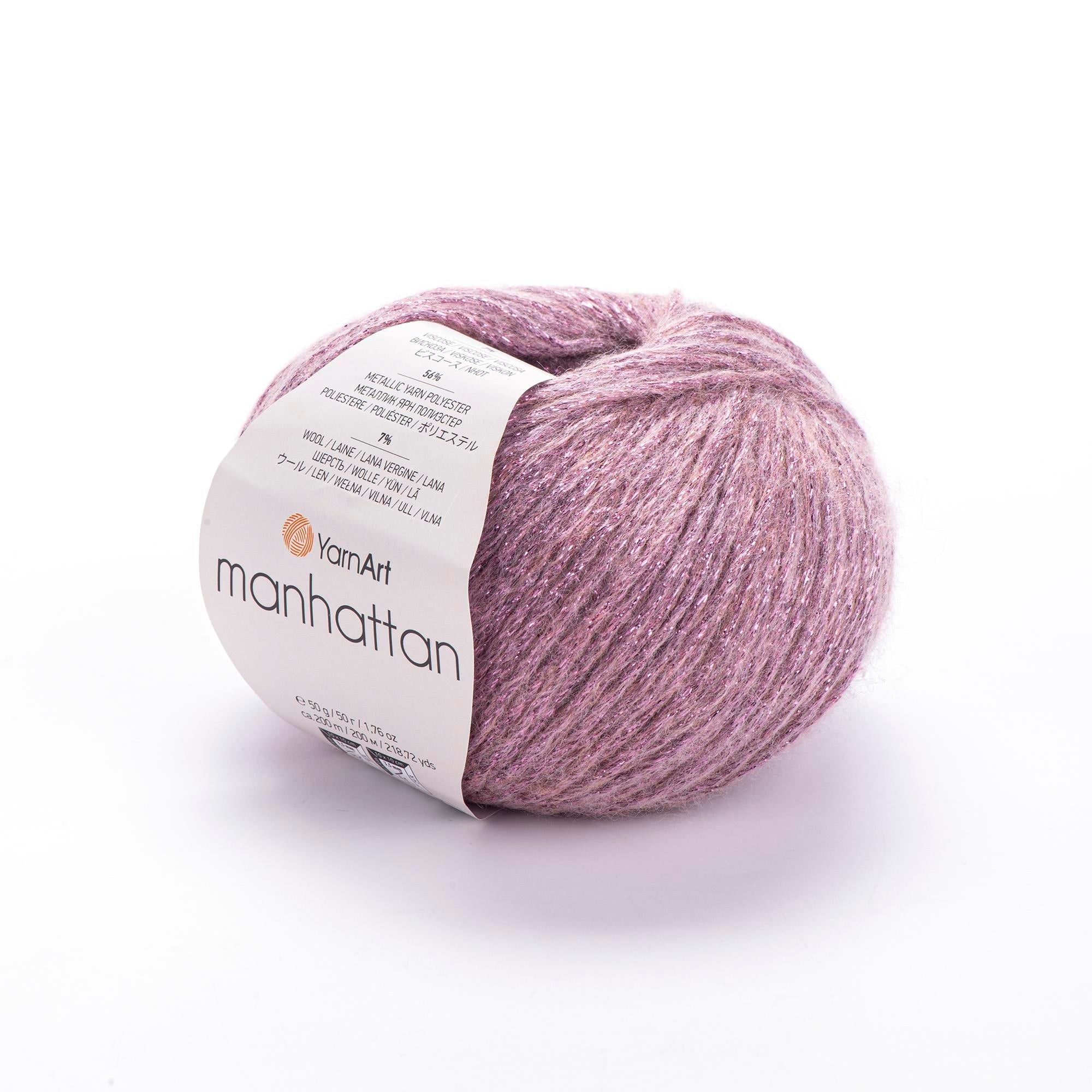 YarnArt Manhattan El Örgü İpliği 50gr 909 Gül Kurusu  - 1 ADET