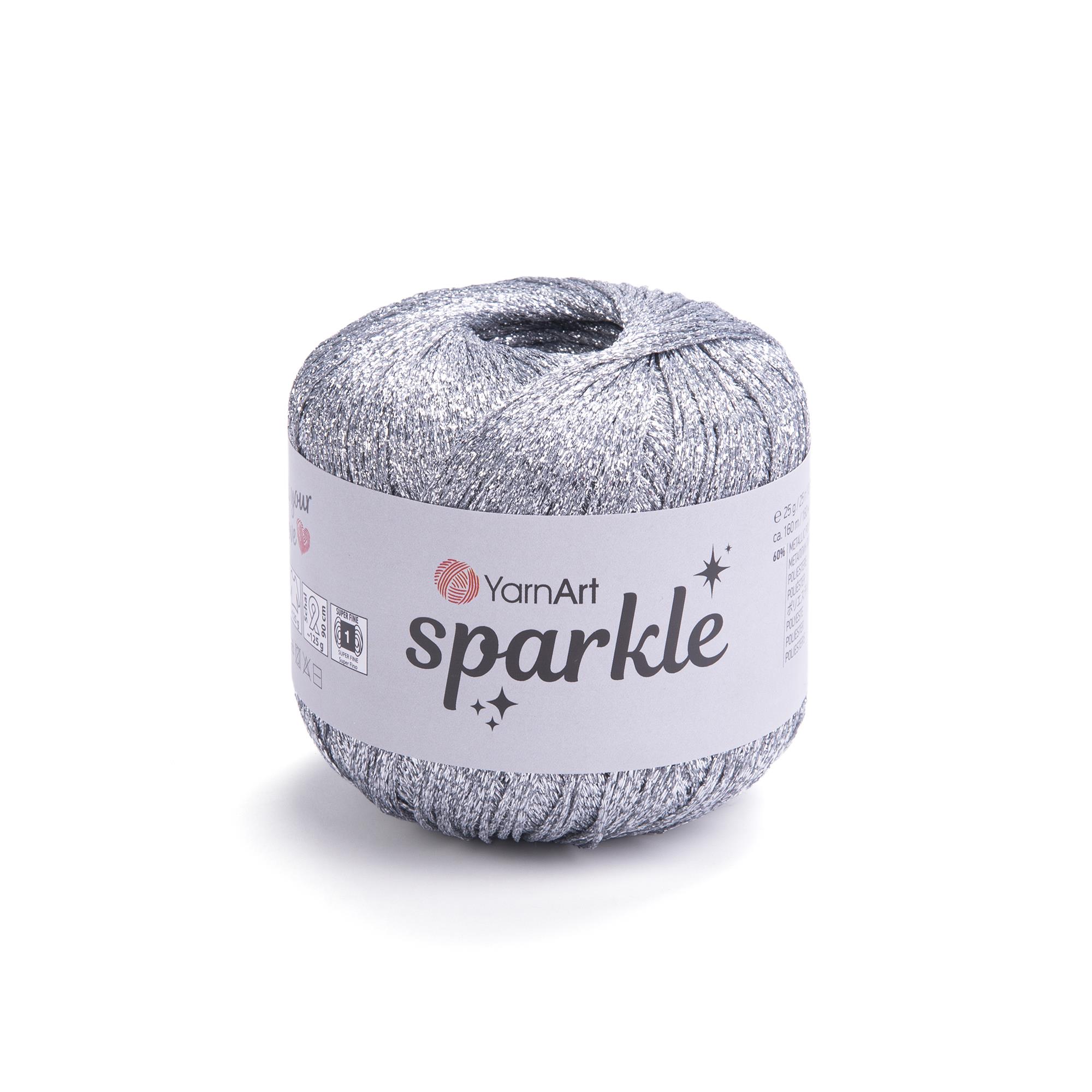 YarnArt Sparkle El Örgü İpliği 25gr 1300 Gümüş  - 1 ADET