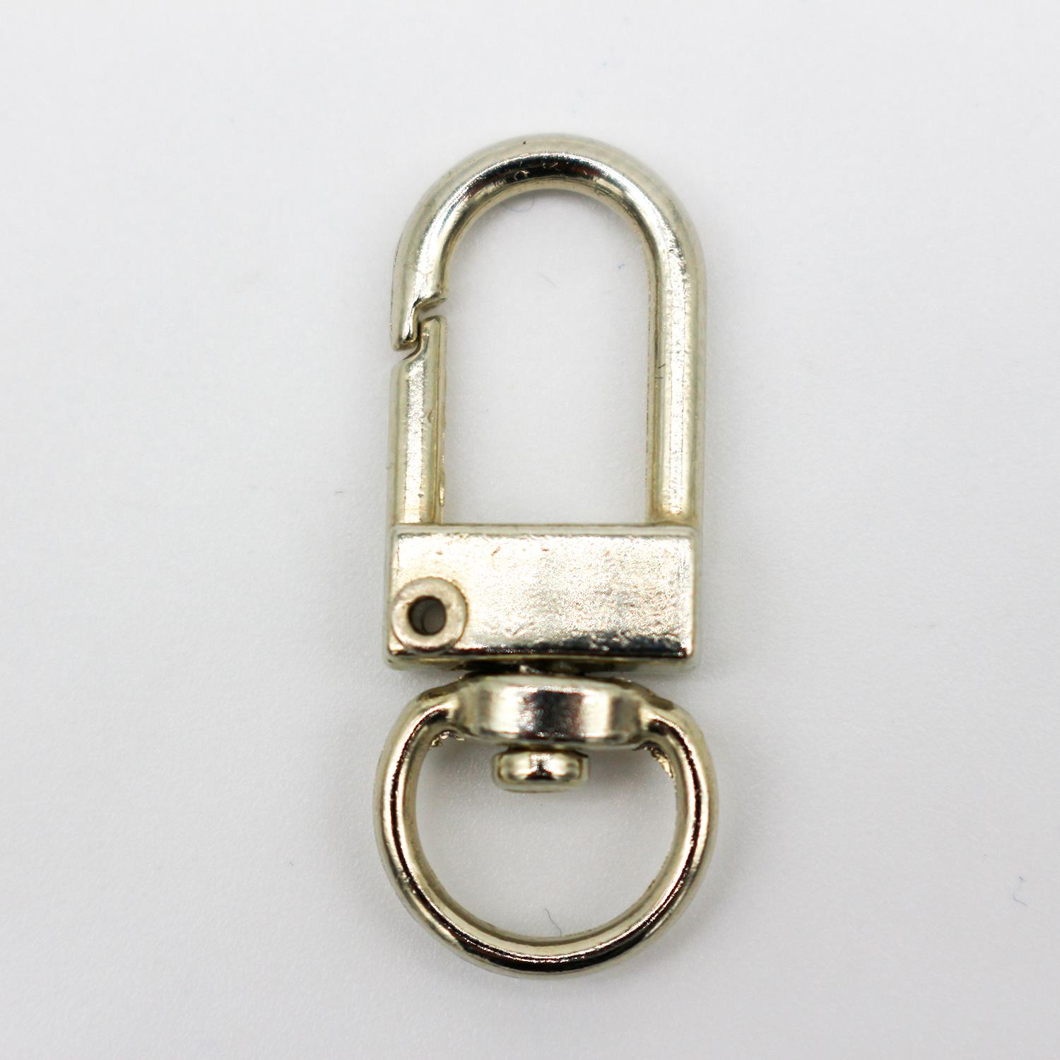 Yaylı Kanca Dip Yuvarlak 12mmx32mm Gümüş