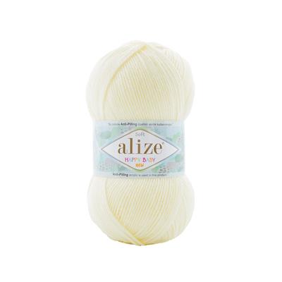 Alize Happy Baby New El Örgü İpliği 62 Krem - 1 ADET