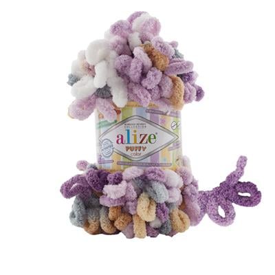 Alize Puffy Color El Örgü İpliği 6522 Çok Renkli  - 1 ADET