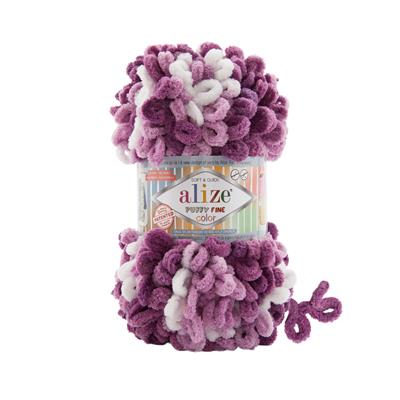 Alize Puffy Fine Color El Örgü İpliği 8056 Çok Renkli  - 1 ADET