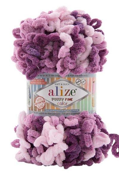 Alize Puffy Fine Color El Örgü İpliği 8133 Çok Renkli  - 1 ADET