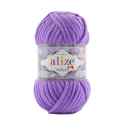 Alize Velluto Kadife El Örgü İpliği 43 Lila - 1 ADET