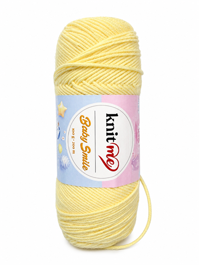 Knit Me Baby Smile El Örgü İpliği 100gr KNS011 Sarı  - 1 ADET
