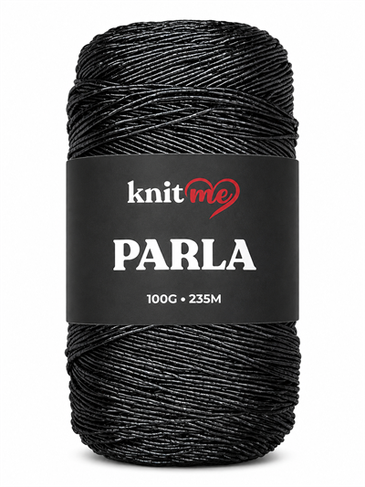 Knit Me Parla El Örgü İpliği 100gr Siyah  - 1 ADET