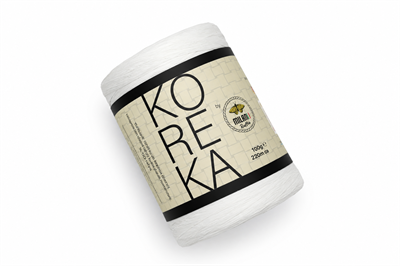 Koreka Rafya İplik 100gr 220mt 84 Beyaz - 1 ADET