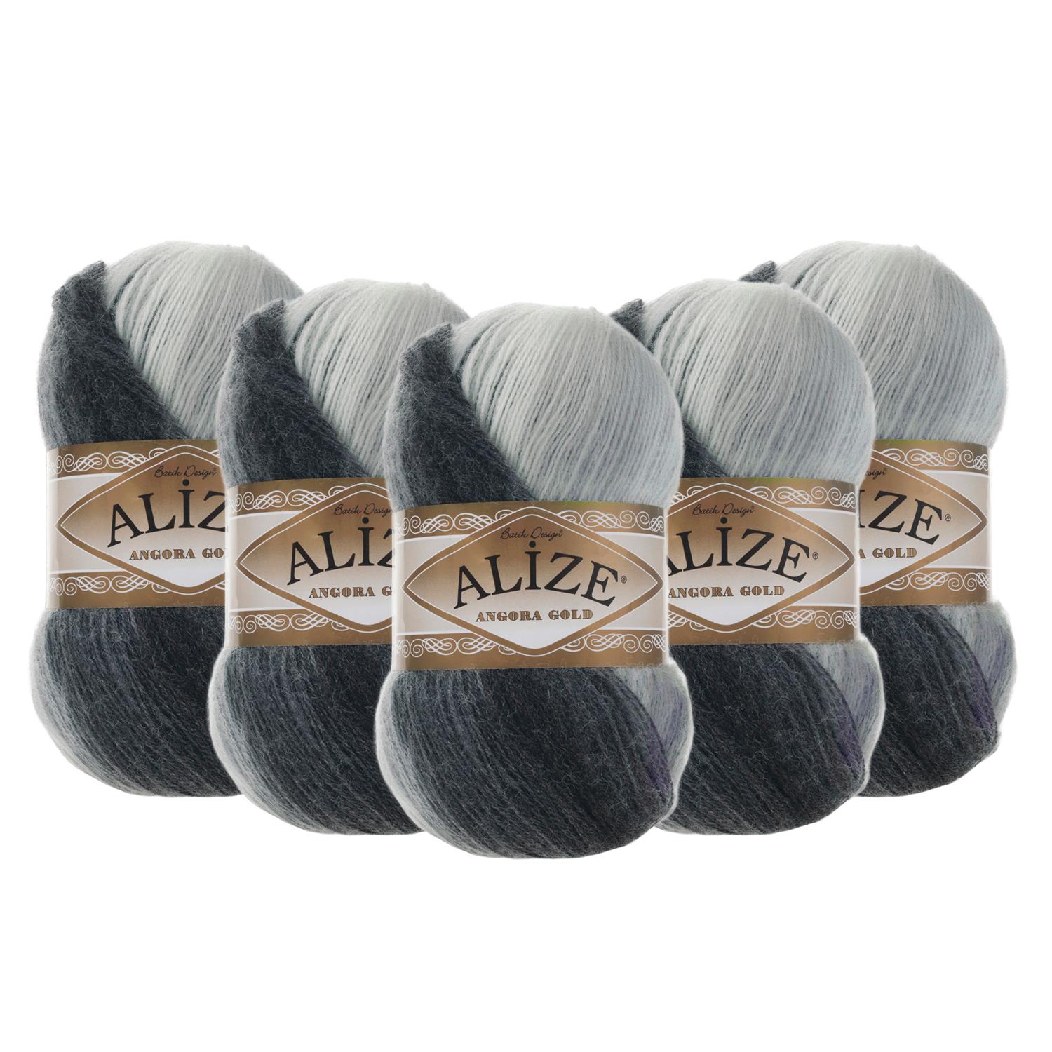 Alize Angora Gold Batik El Örgü İpliği - 1900 Batik   5 Adet