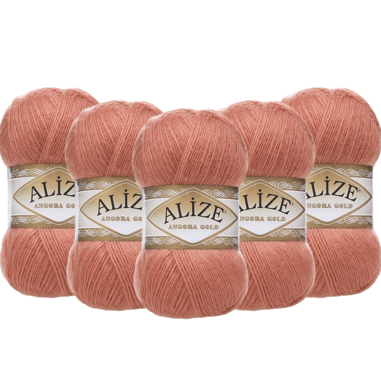 Alize Angora Gold El Örgü İpliği - 102 Soğan Kabuğu   5 Adet