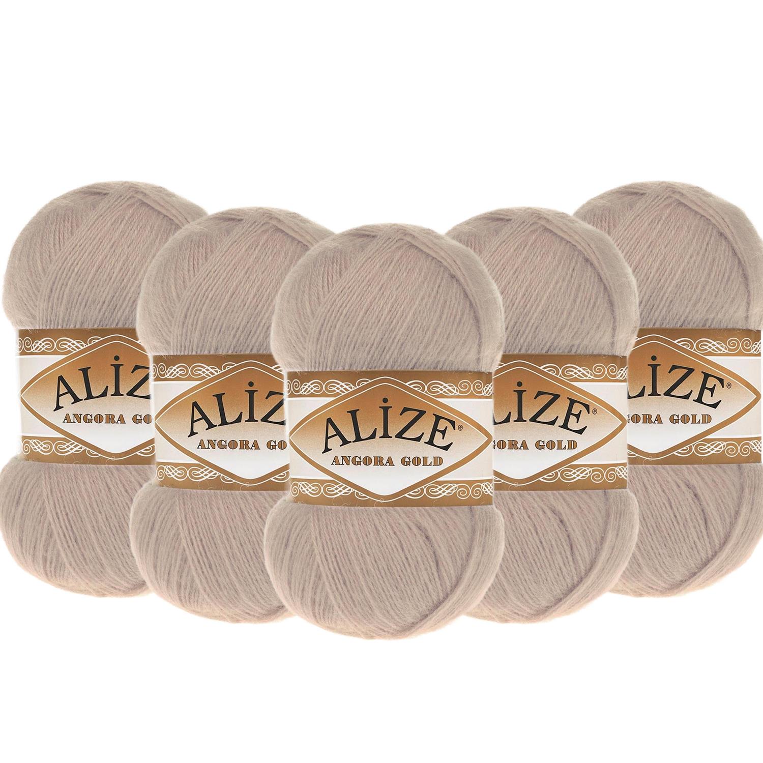 Alize Angora Gold El Örgü İpliği - 506 Bej   5 Adet
