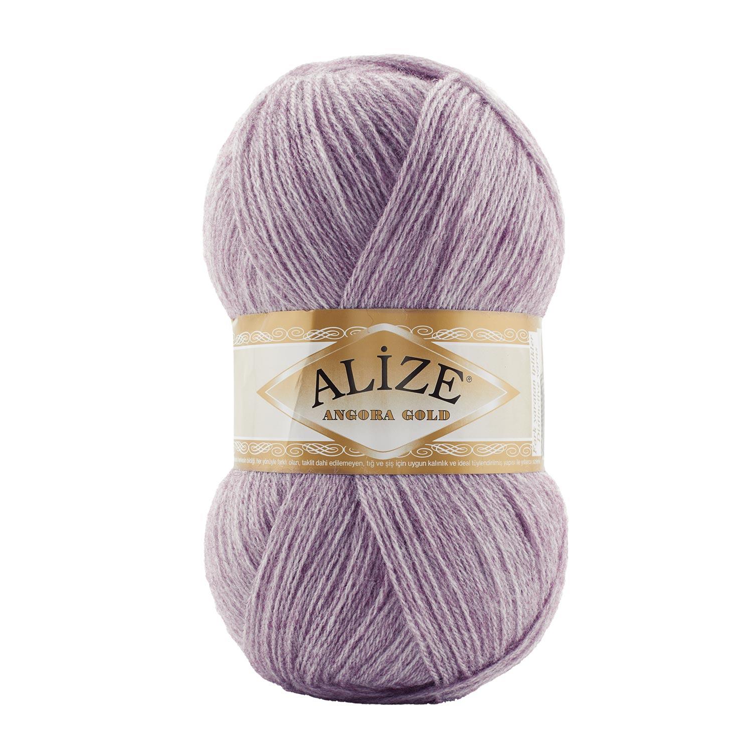 Alize Angora Gold El Örgü İpliği 882 Kırçıllı Eflatun  - 1 ADET