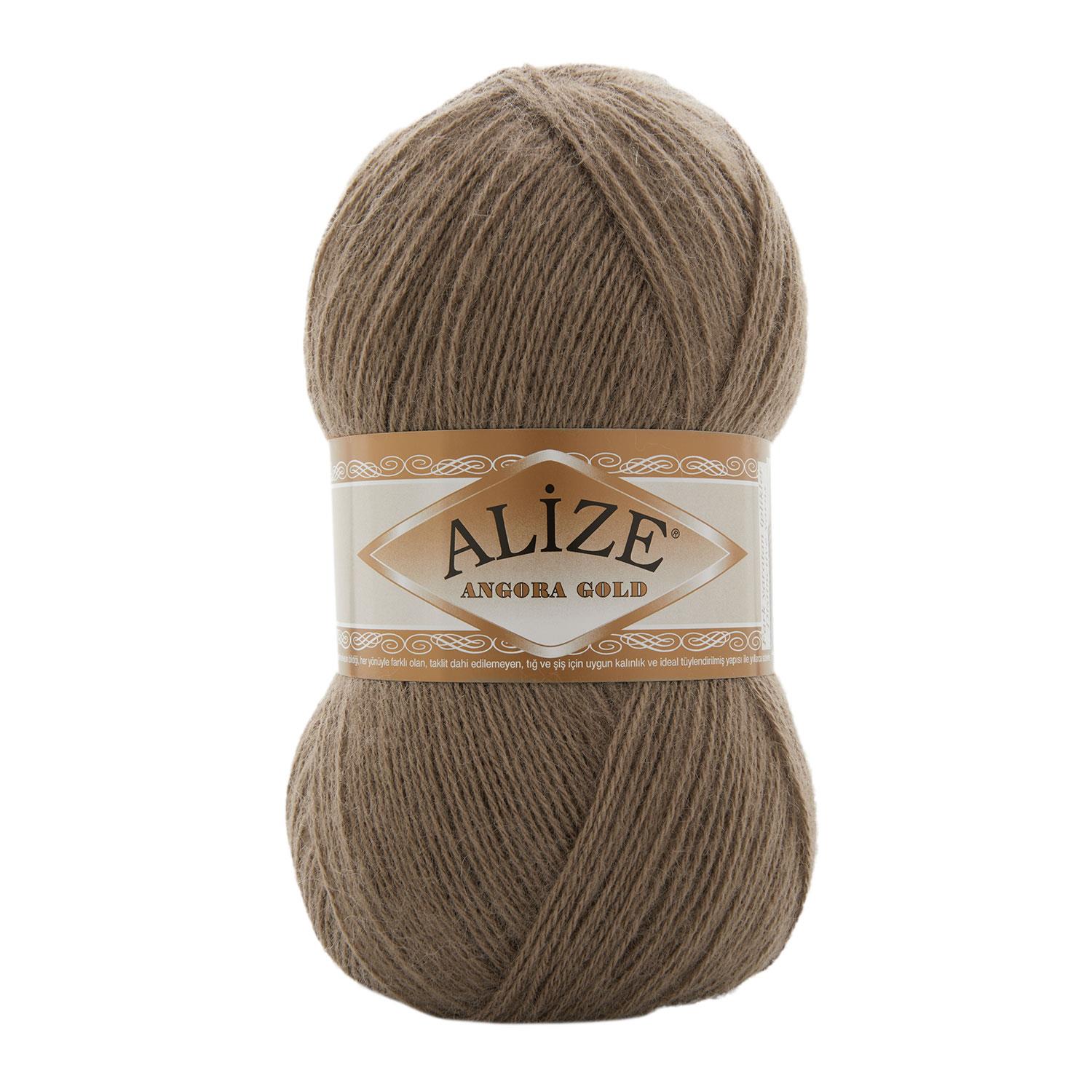 Alize Angora Gold El Örgü İpliği 991 Kahverengi  - 1 ADET
