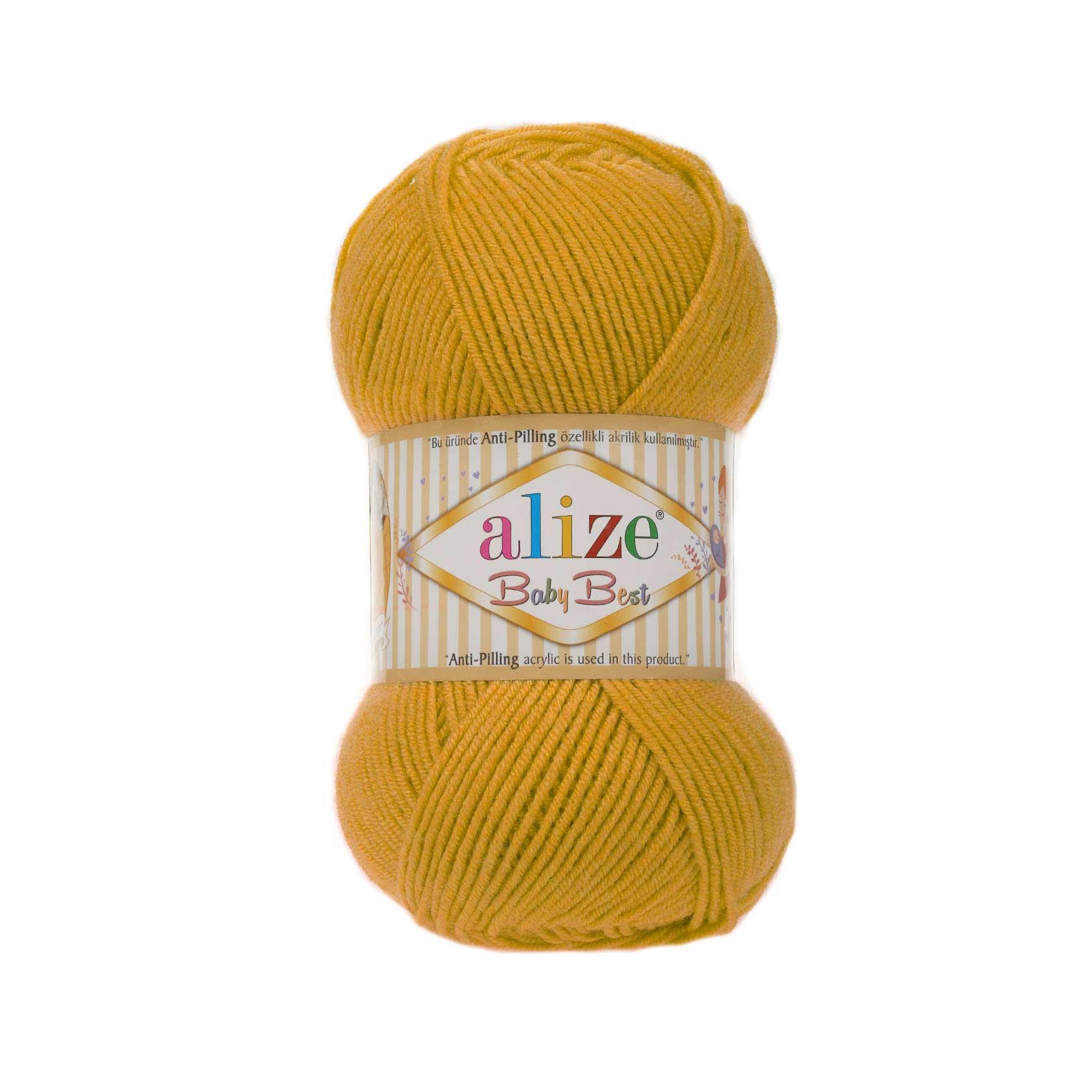 Alize Baby Best Anti Pilling El Örgü İpliği 281 Sarı  - 1 ADET