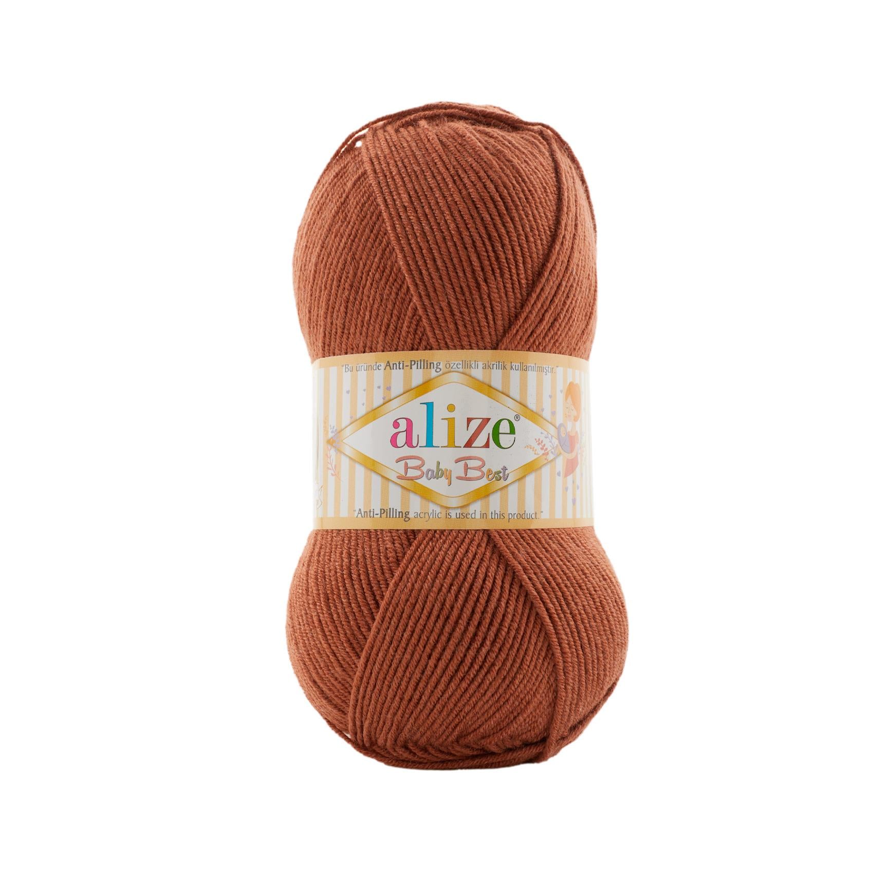 Alize Baby Best Anti Pilling El Örgü İpliği - 572 Kahverengi
