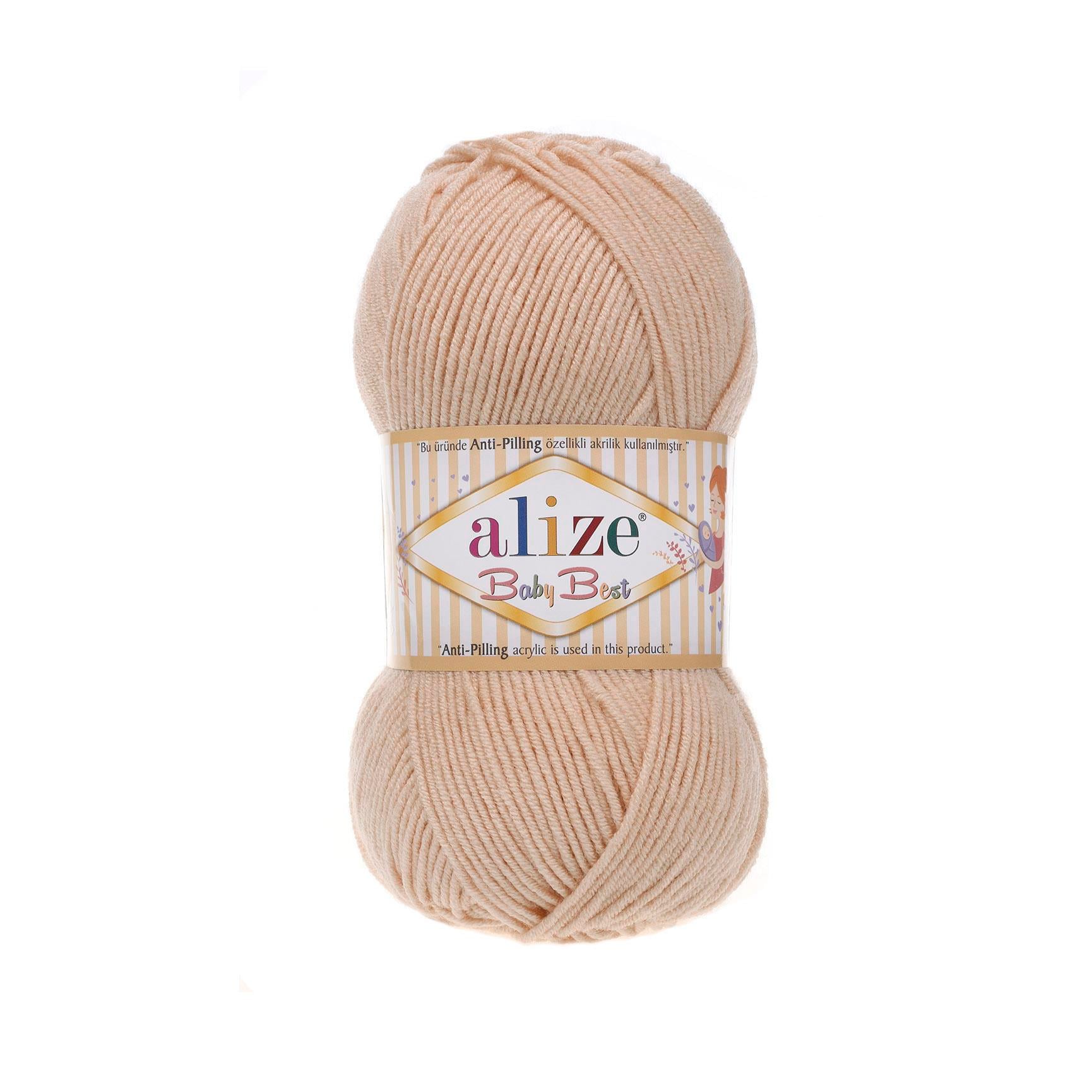 Alize Baby Best Anti Pilling El Örgü İpliği 382 Açık Şeftali  - 1 ADET