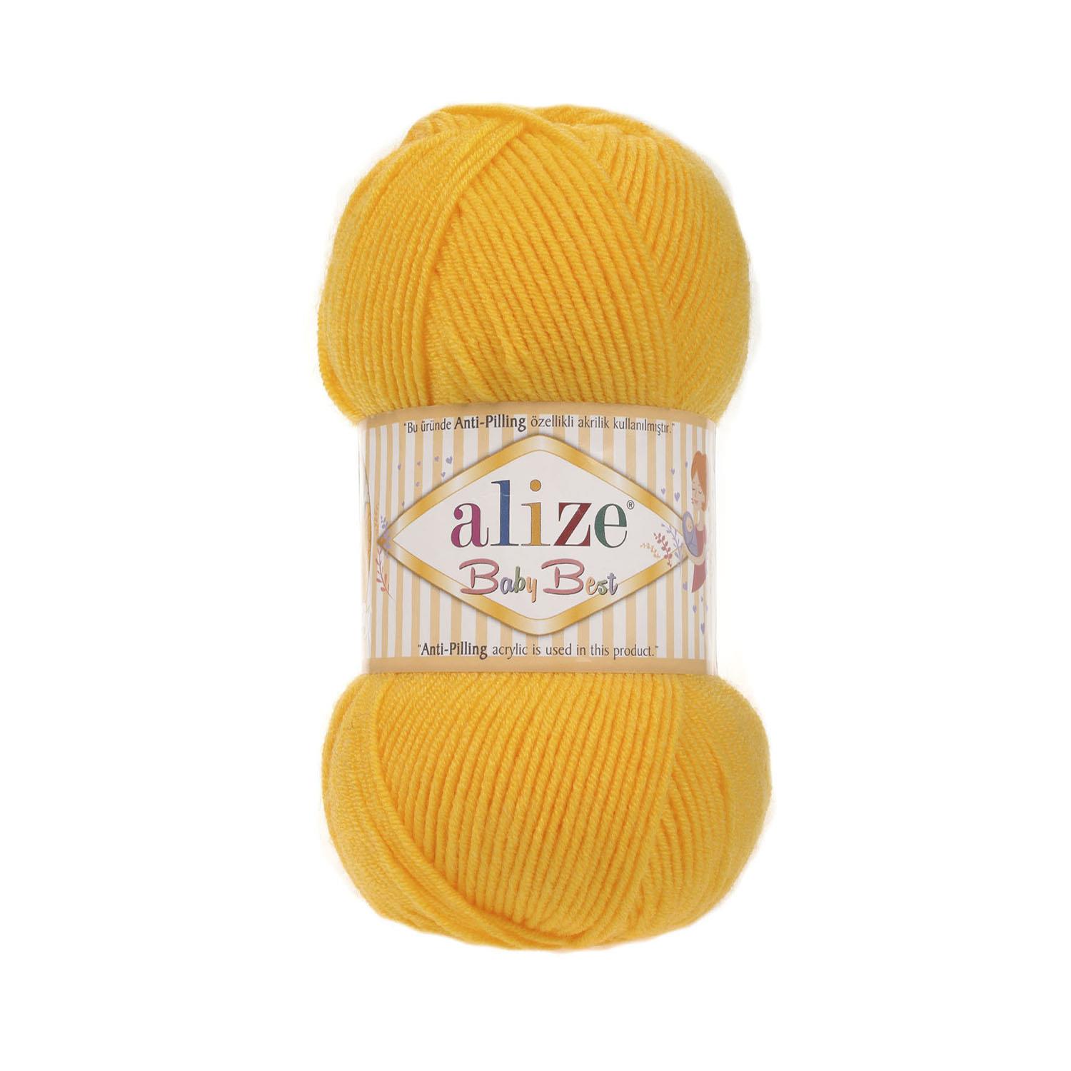 Alize Baby Best Anti Pilling El Örgü İpliği 216 Sarı  - 1 ADET