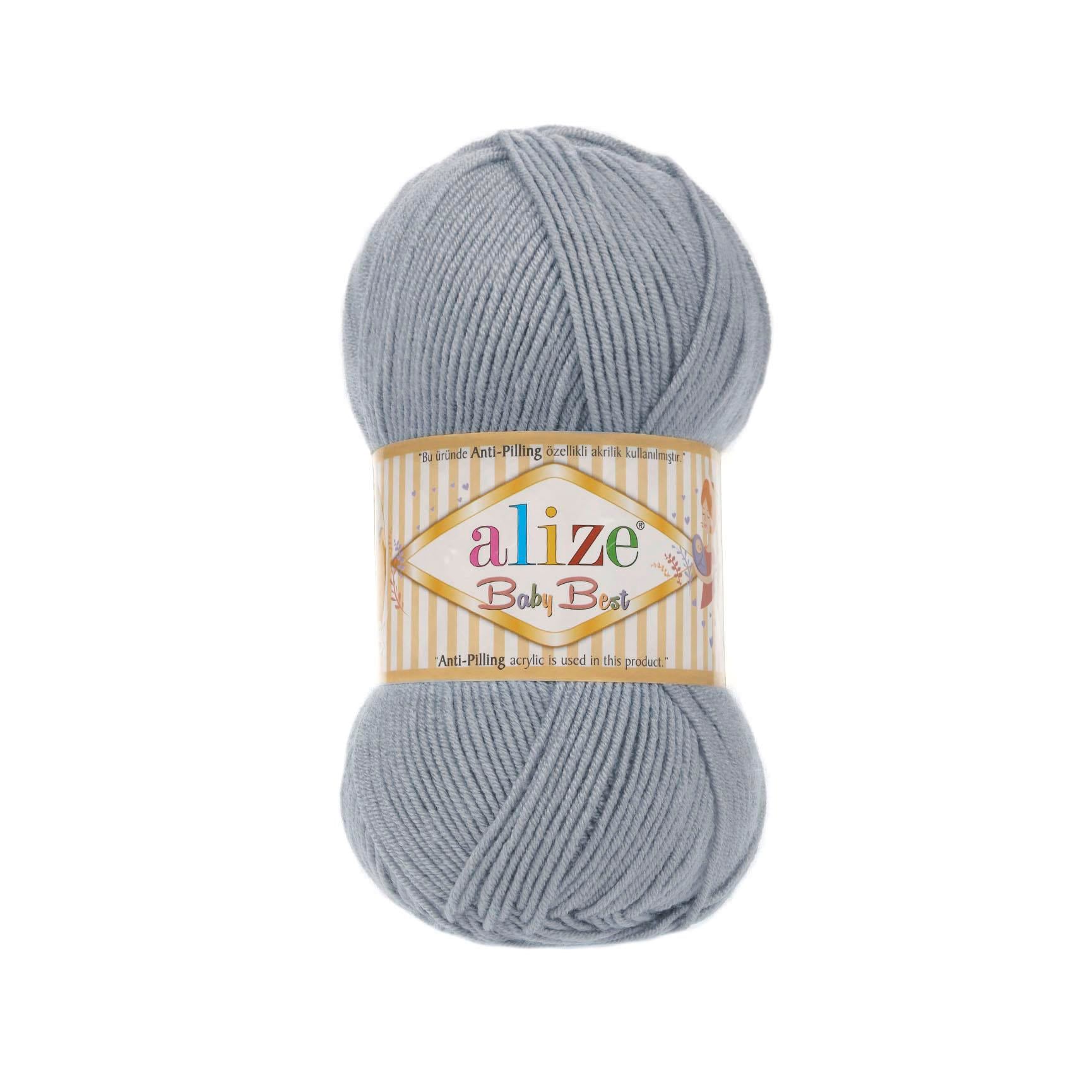 Alize Baby Best Anti Pilling El Örgü İpliği - 119 Gri - 