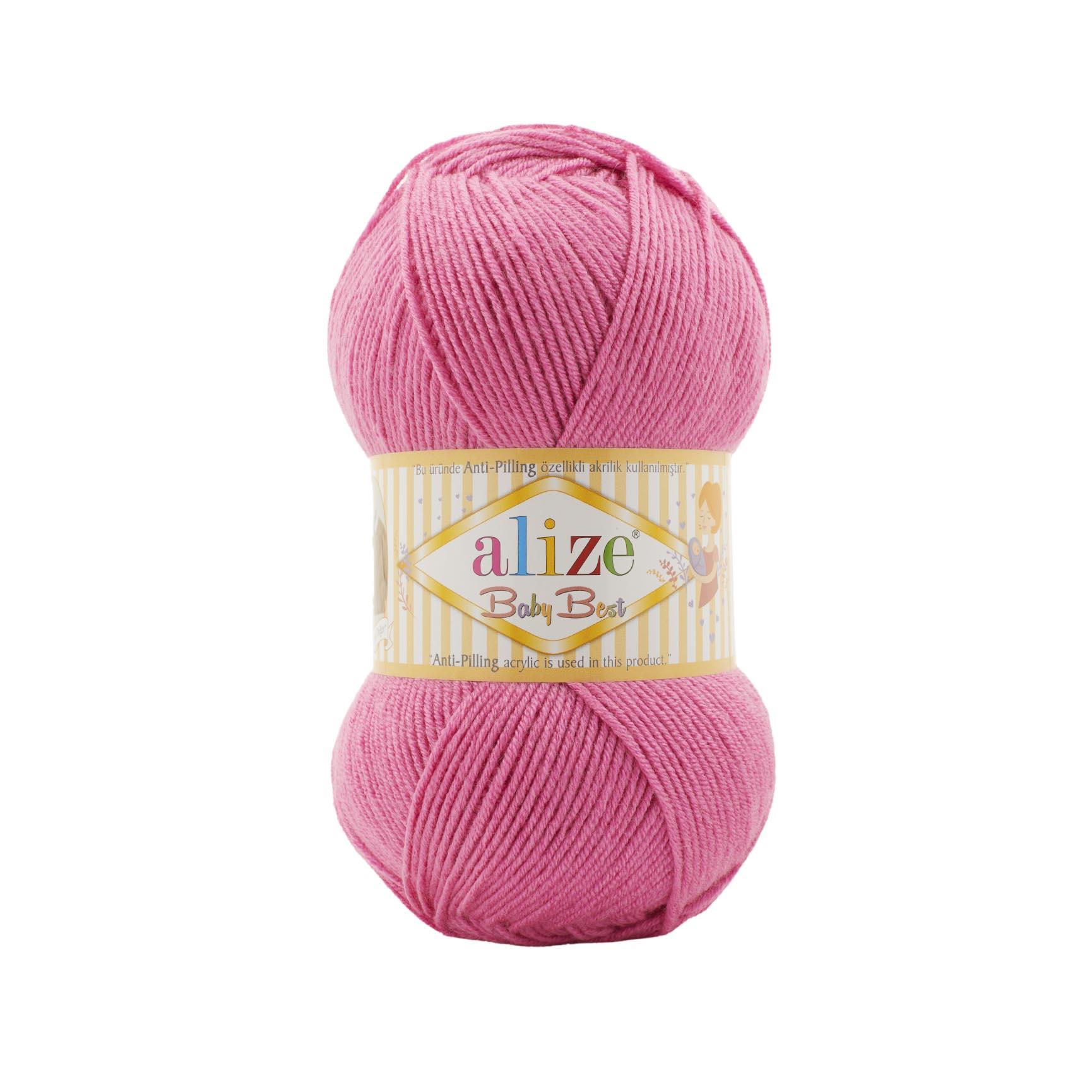 Alize Baby Best Anti Pilling El Örgü İpliği 157 Neon Pembe  - 1 ADET