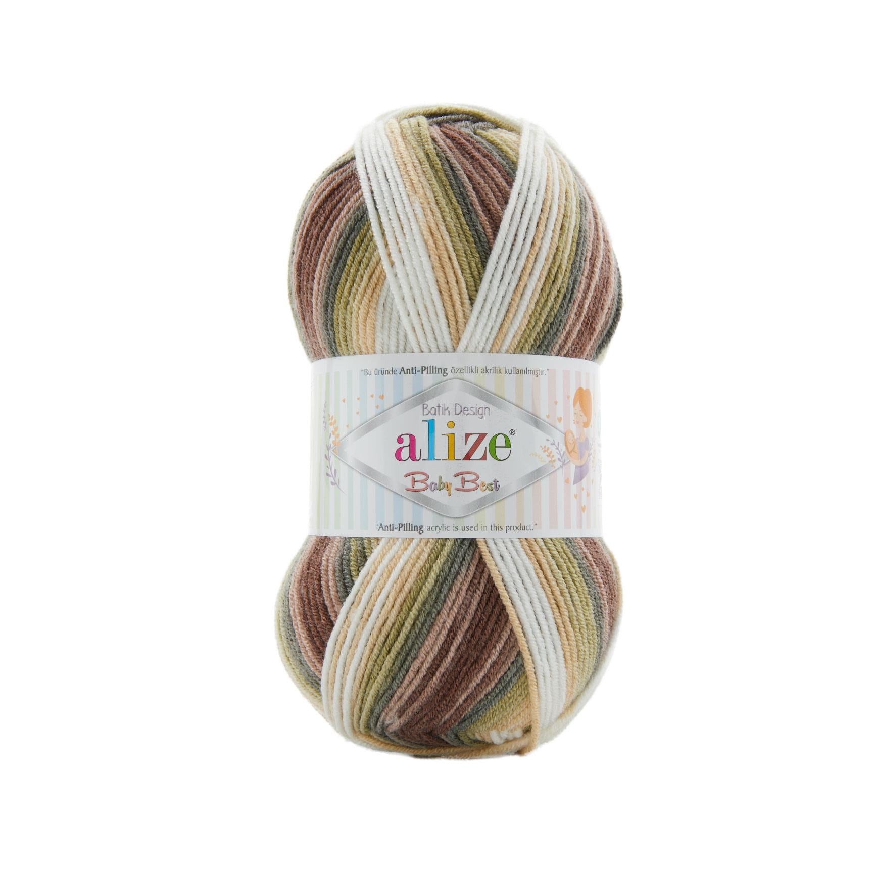 Alize Baby Best Batik Anti Pilling El Örgü İpliği 1893 Batik  - 1 ADET