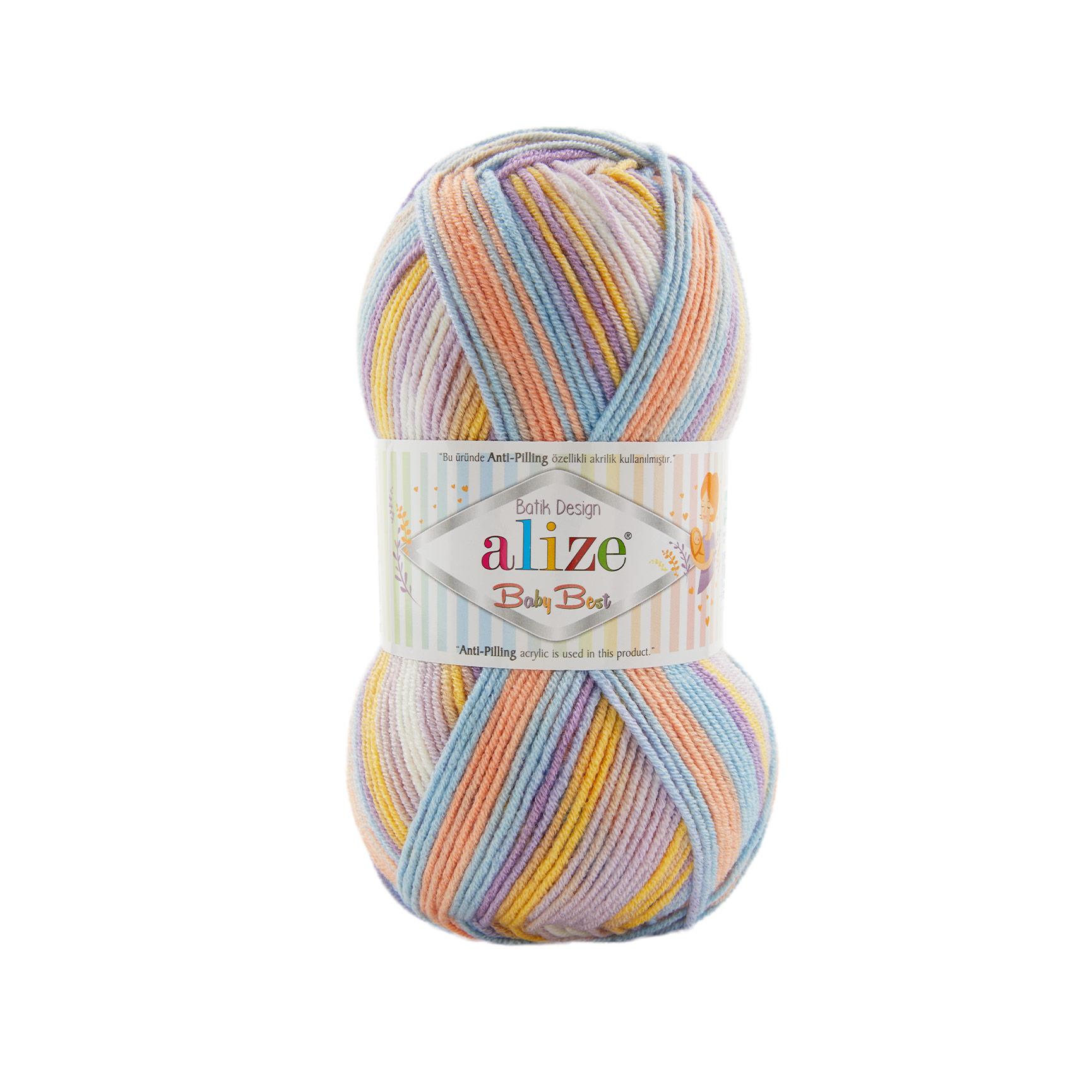 Alize Baby Best Batik Anti Pilling El Örgü İpliği 8104 Batik  - 1 ADET