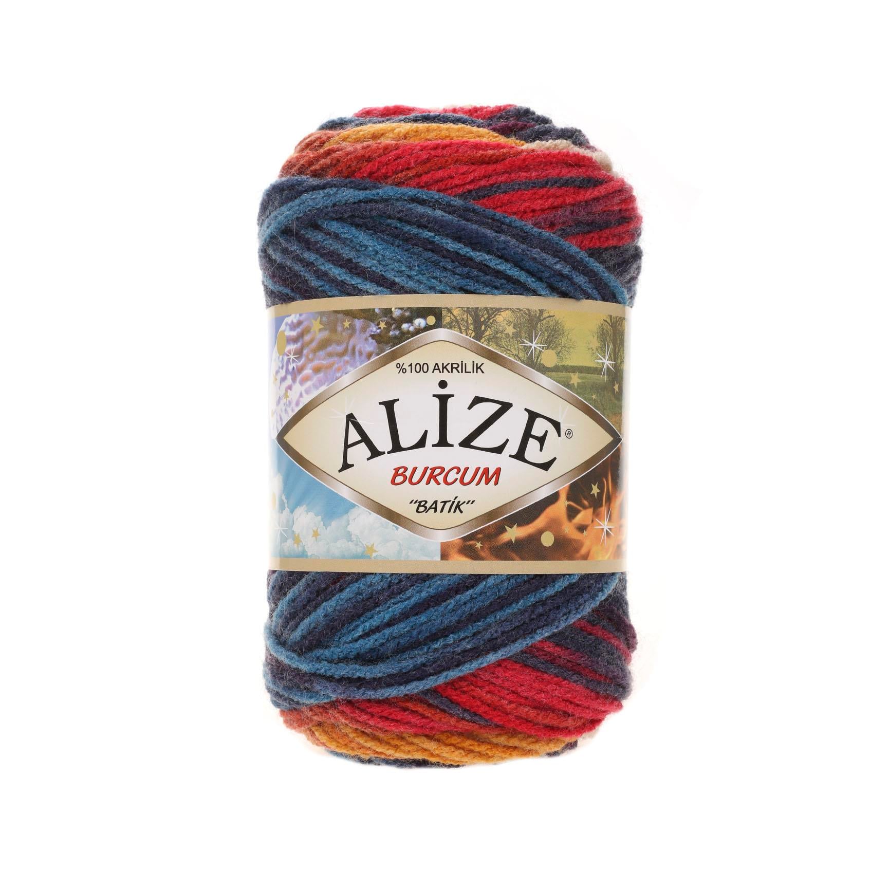 Alize Burcum Batik El Örgü İpliği 4340 Batik  - 1 ADET