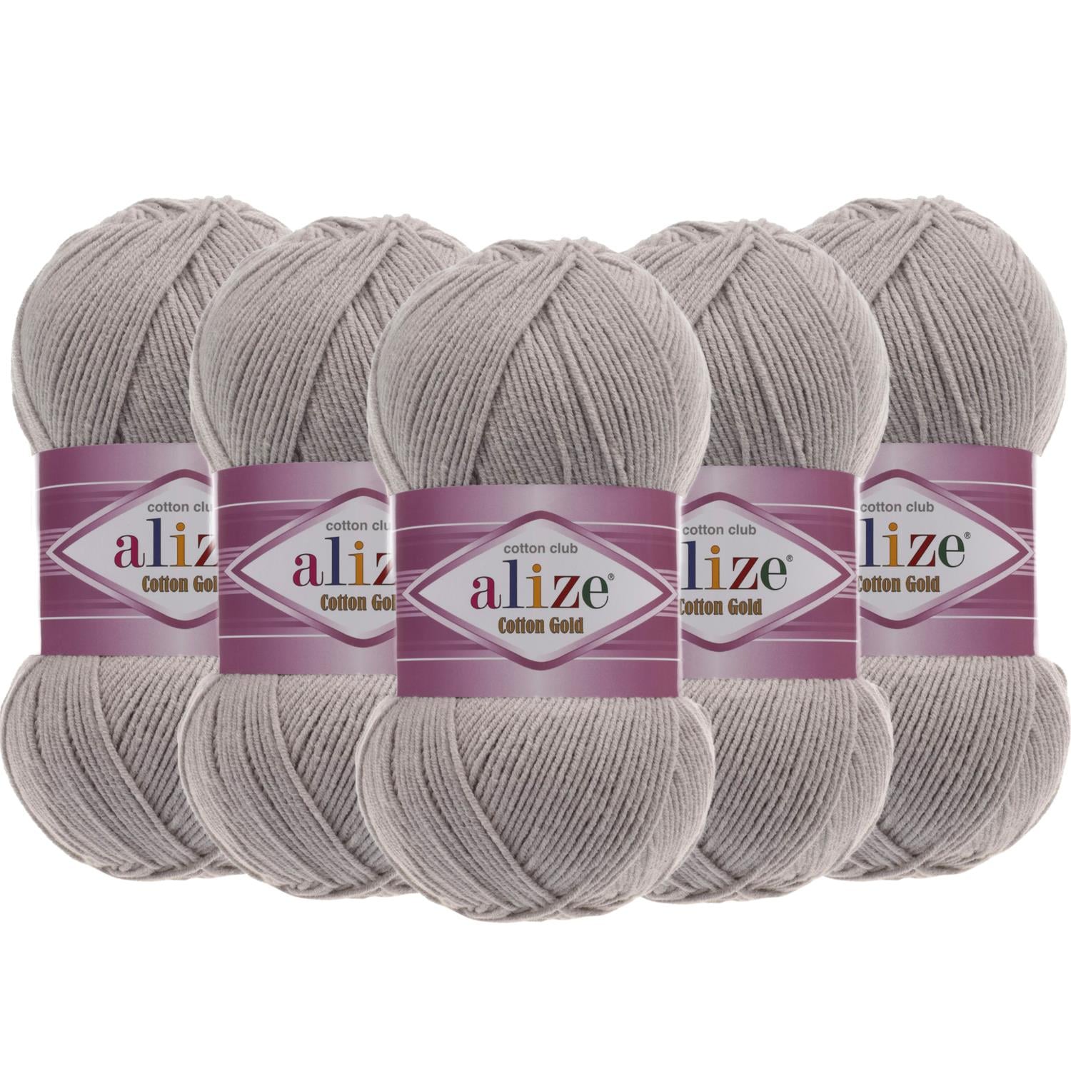 Alize Cotton Gold El Örgü İpliği - 200 Açık Gri   5 Adet