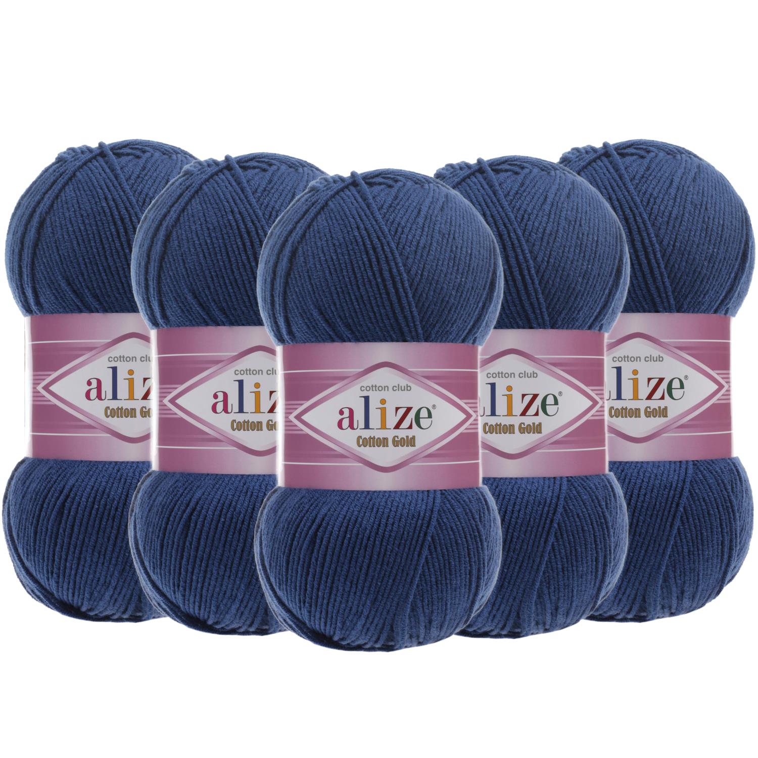 Alize Cotton Gold El Örgü İpliği - 279 Havacı Mavi   5 Adet