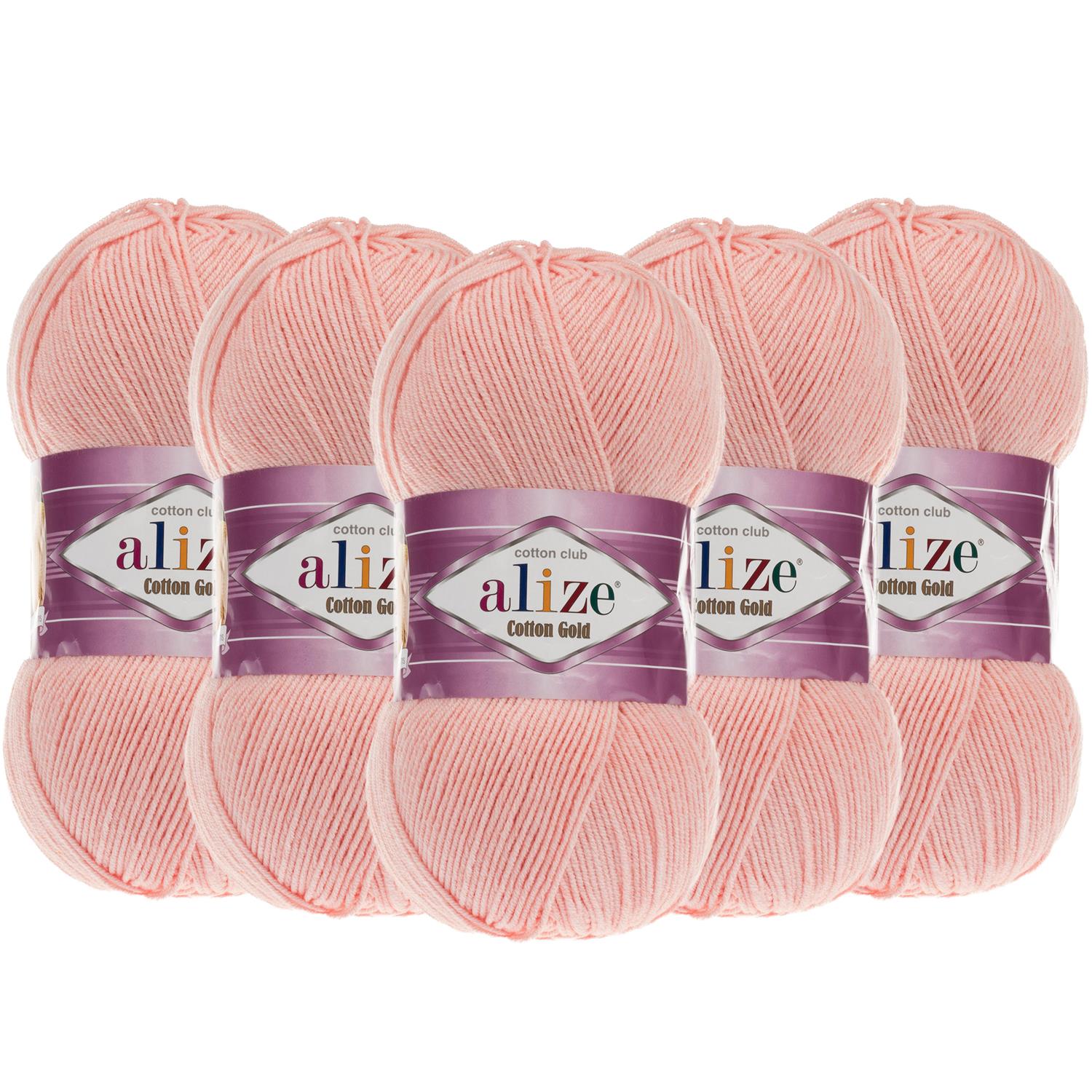 Alize Cotton Gold El Örgü İpliği - 393 Yavruağzı   5 Adet