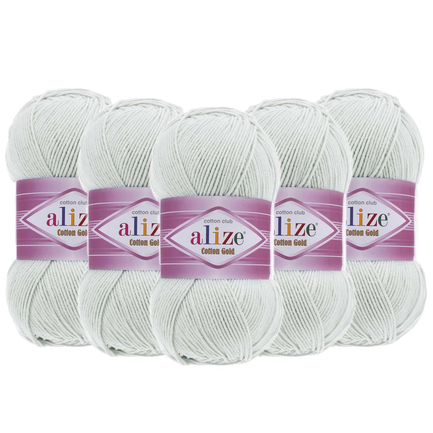 Alize Cotton Gold El Örgü İpliği - 533 Pastel Gri   5 Adet