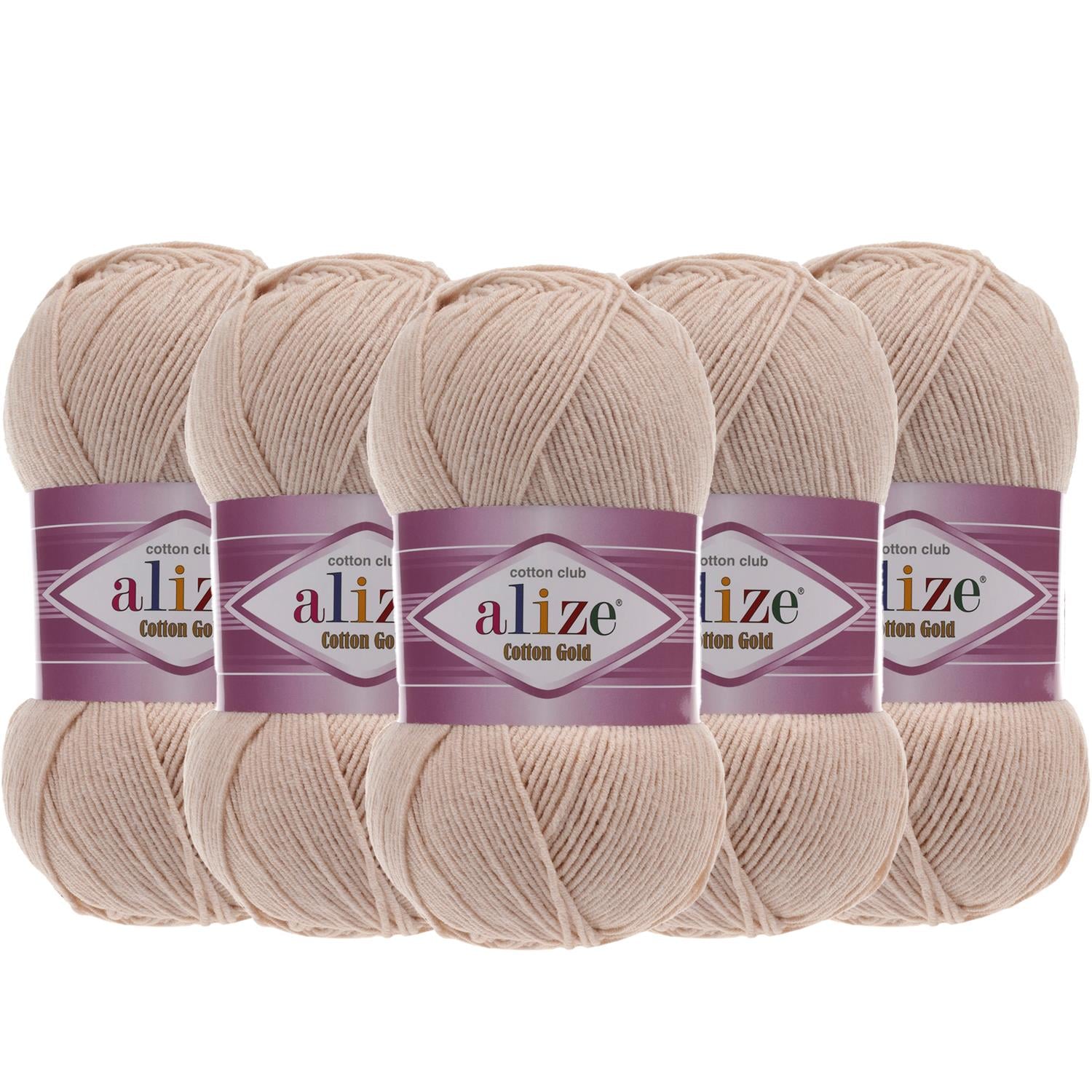 Alize Cotton Gold El Örgü İpliği - 67 Mum Işığı   5 Adet