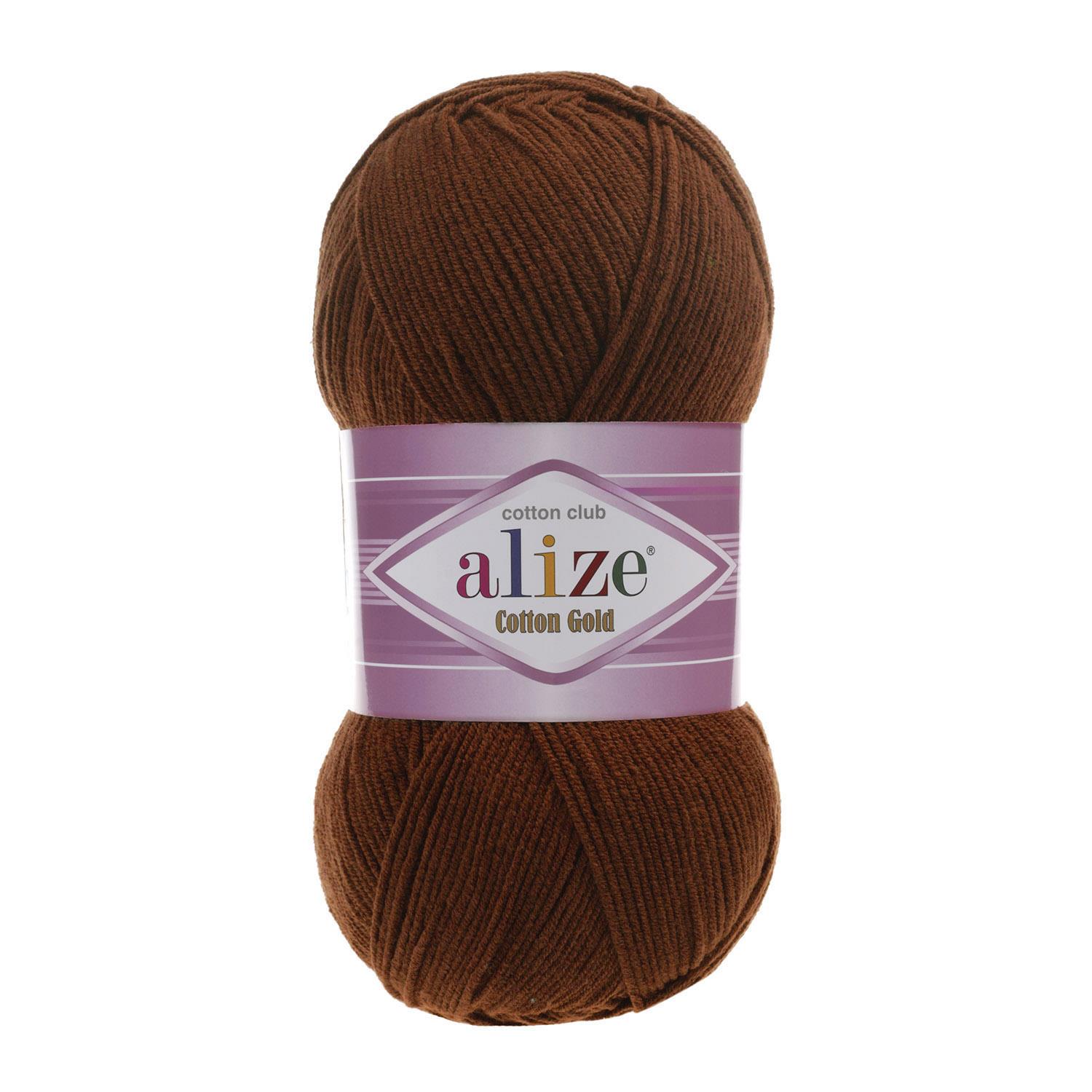 Alize Cotton Gold El Örgü İpliği - 690 Kahverengi - 