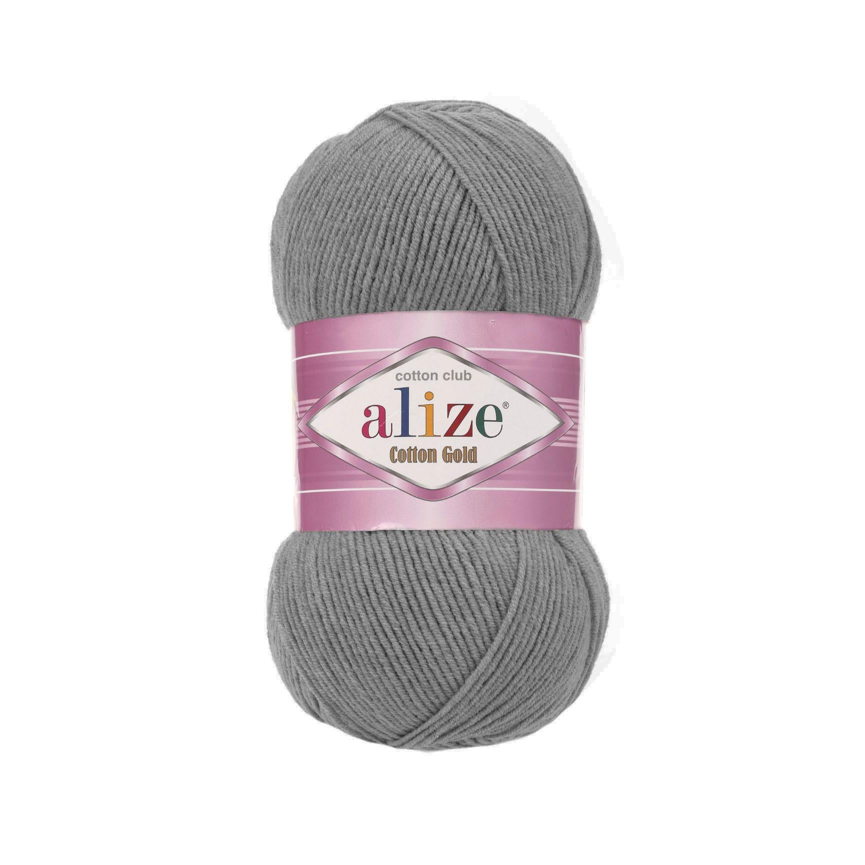 Alize Cotton Gold El Örgü İpliği 828 Gri  - 1 ADET