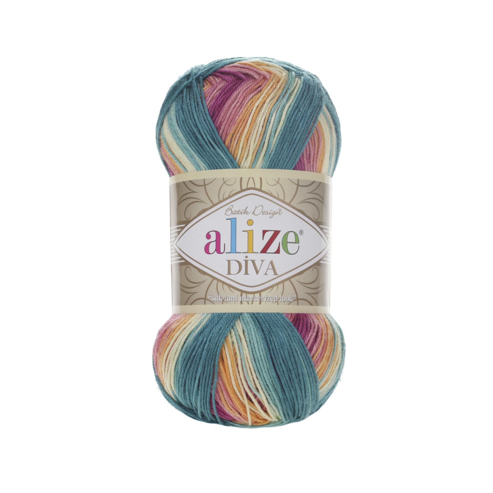 Alize Diva Batik El Örgü İpliği 4572 Batik  - 1 ADET