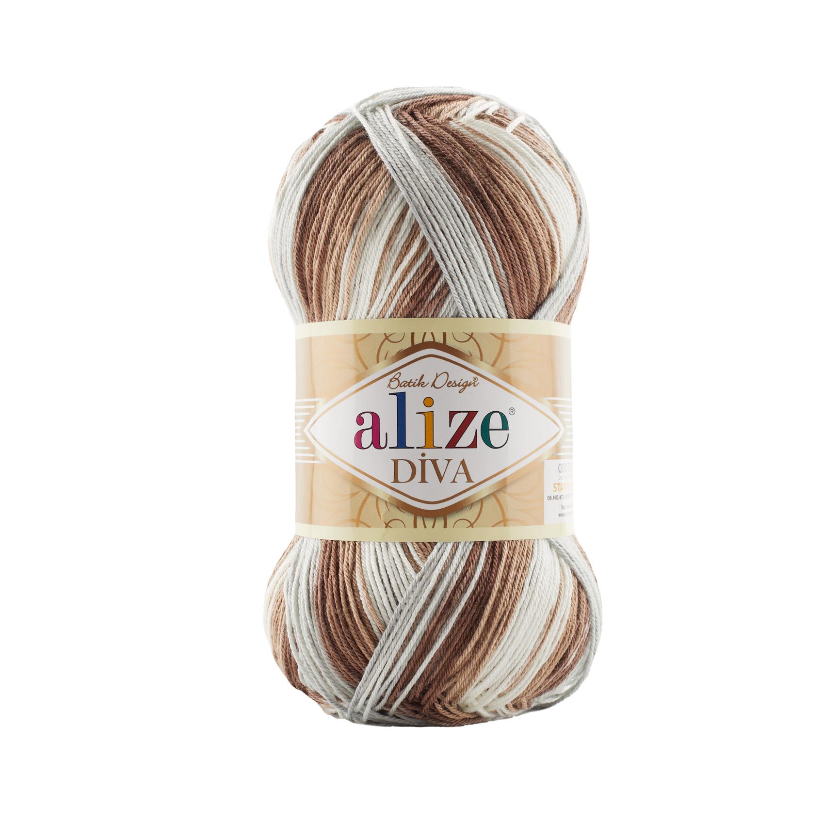 Alize Diva Batik El Örgü İpliği 5742 Batik  - 1 ADET