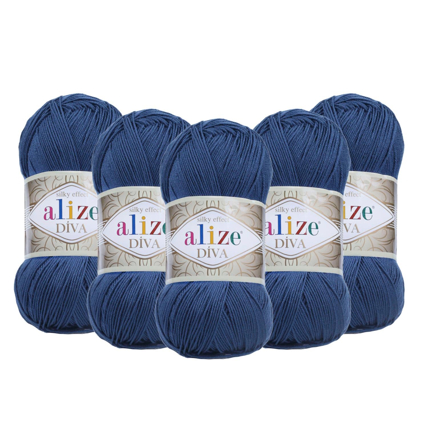 Alize Diva El Örgü İpliği - 279 Havacı Mavi   5 Adet