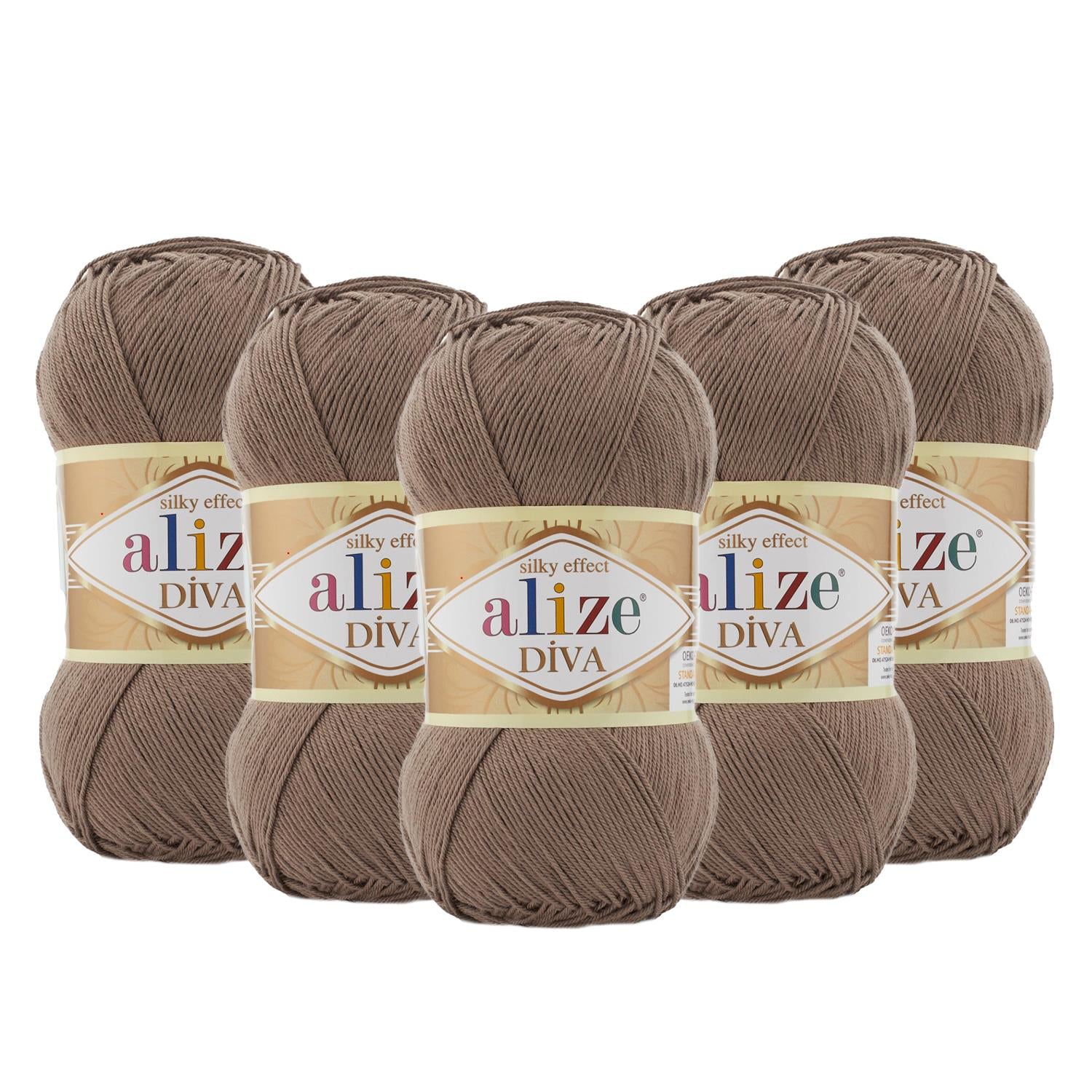 Alize Diva El Örgü İpliği - 688 Vizon   5 Adet