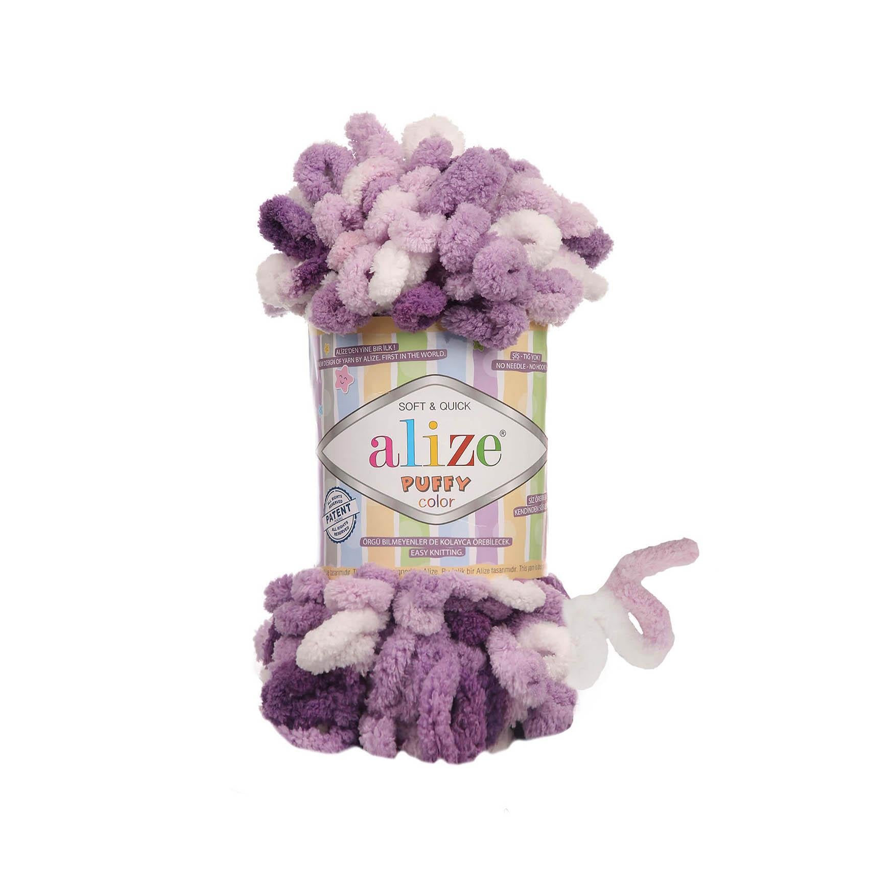 Alize Puffy Color El Örgü İpliği 5923 Çok Renkli  - 1 ADET