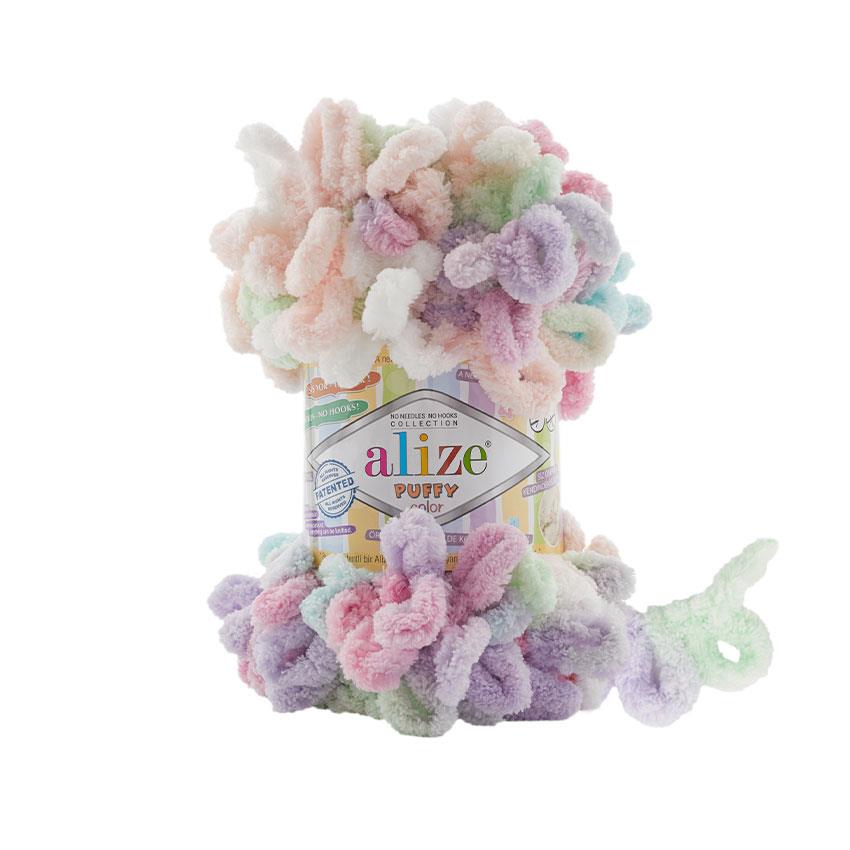 Alize Puffy Color El Örgü İpliği 6526 Çok Renkli  - 1 ADET