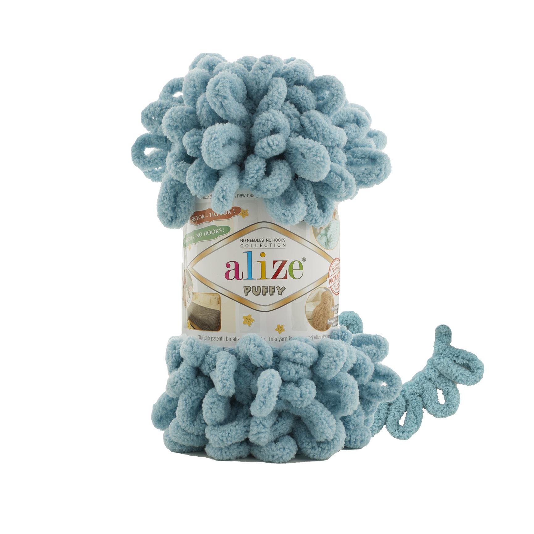 Alize Puffy El Örgü İpliği 414 Turkuaz  - 1 ADET