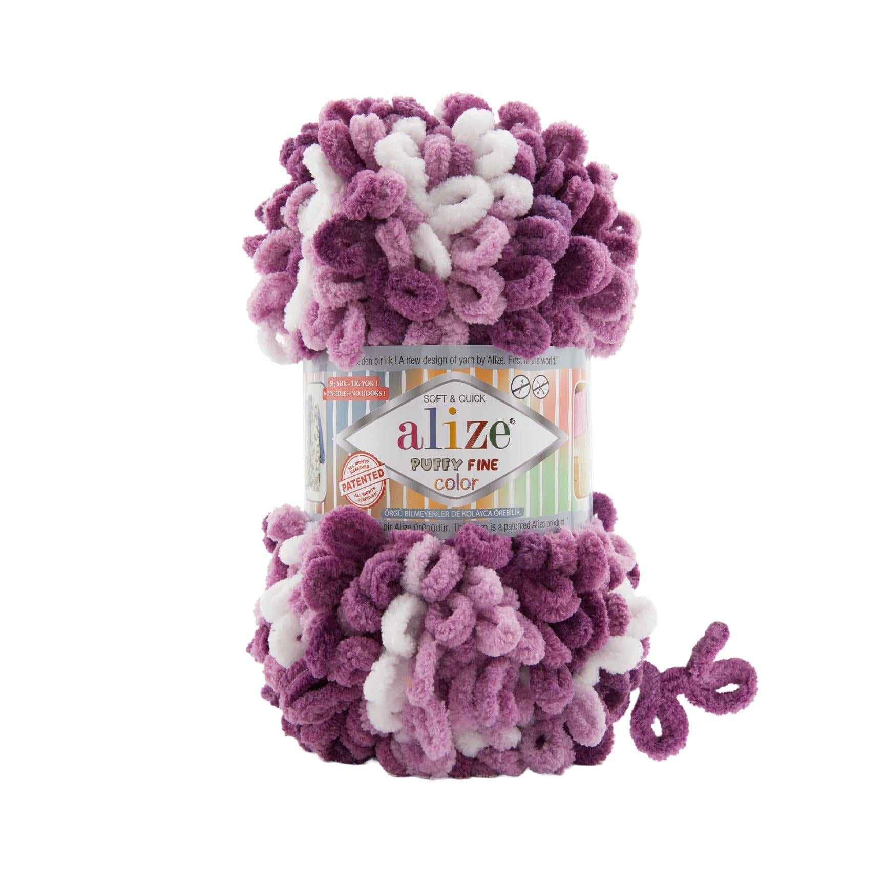 Alize Puffy Fine Color El Örgü İpliği 8056 Çok Renkli  - 1 ADET