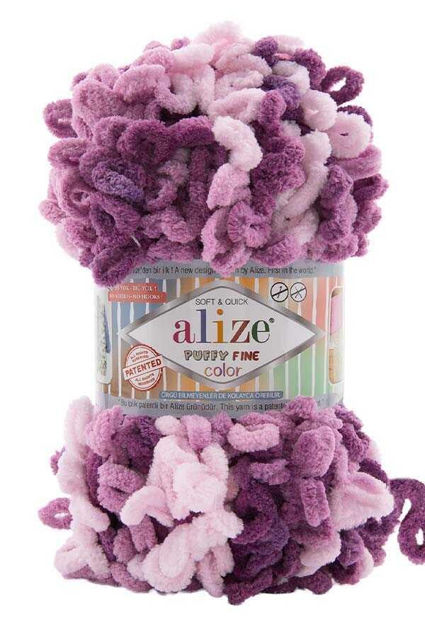 Alize Puffy Fine Color El Örgü İpliği 8133 Çok Renkli  - 1 ADET
