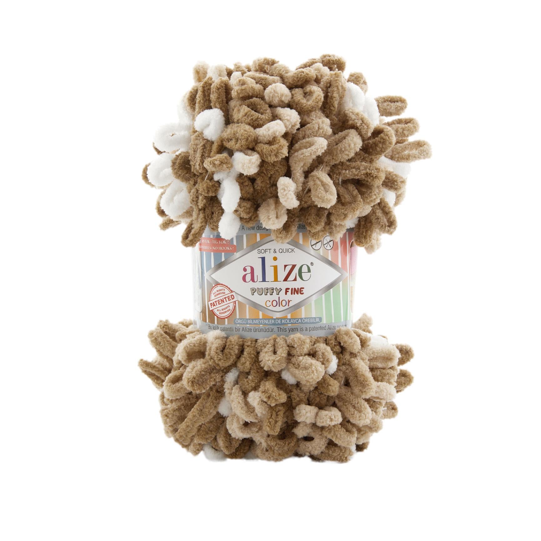Alize Puffy Fine Color El Örgü İpliği 8054 Çok Renkli  - 1 ADET